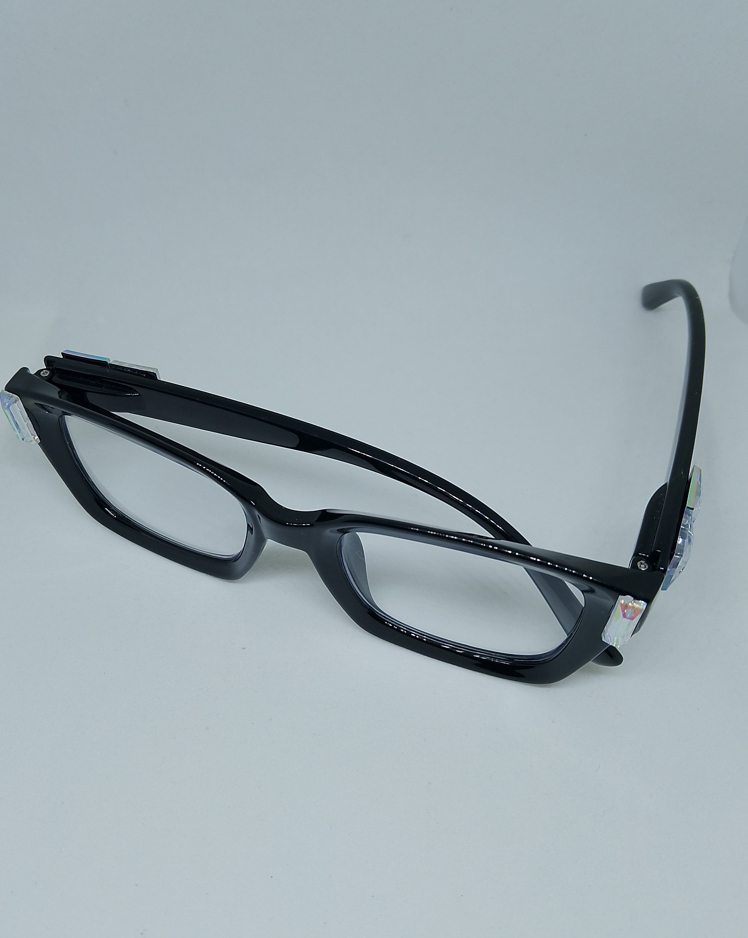 Top Billing & Refined (2.0 Strength) Men's Black Frame Clear Lens Reading Glasses