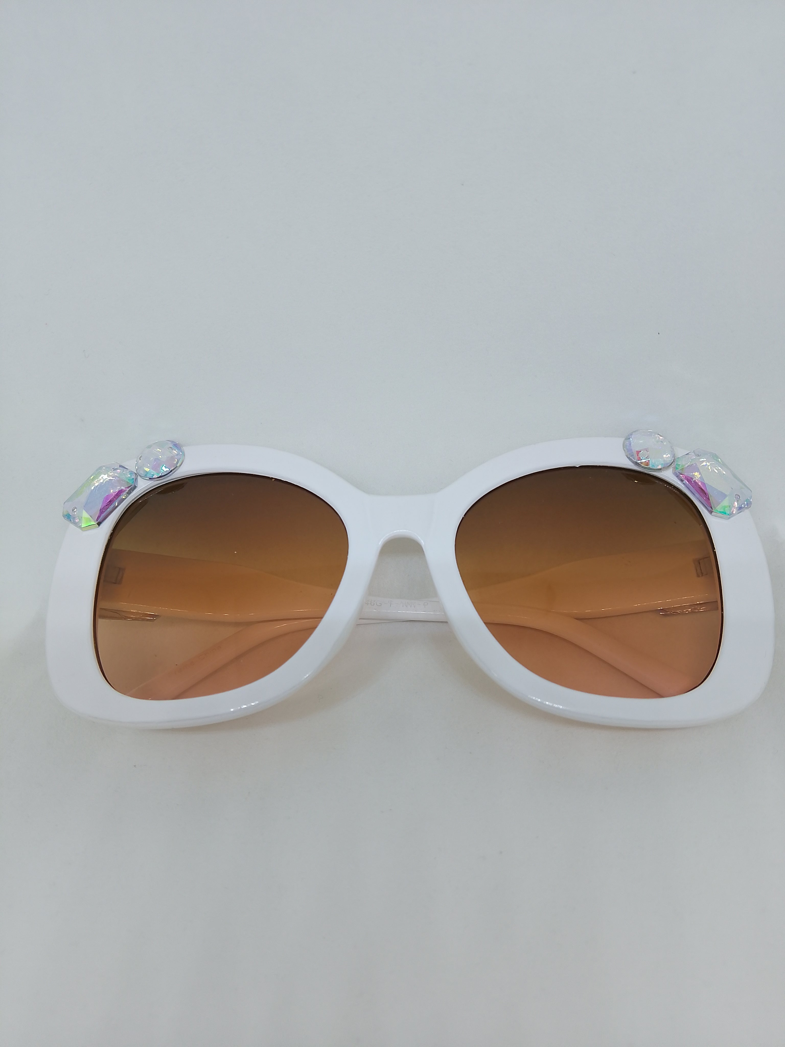 Vanilla Mocha Honey Dipped Oversized Cat Eye Frame Sunglasses
