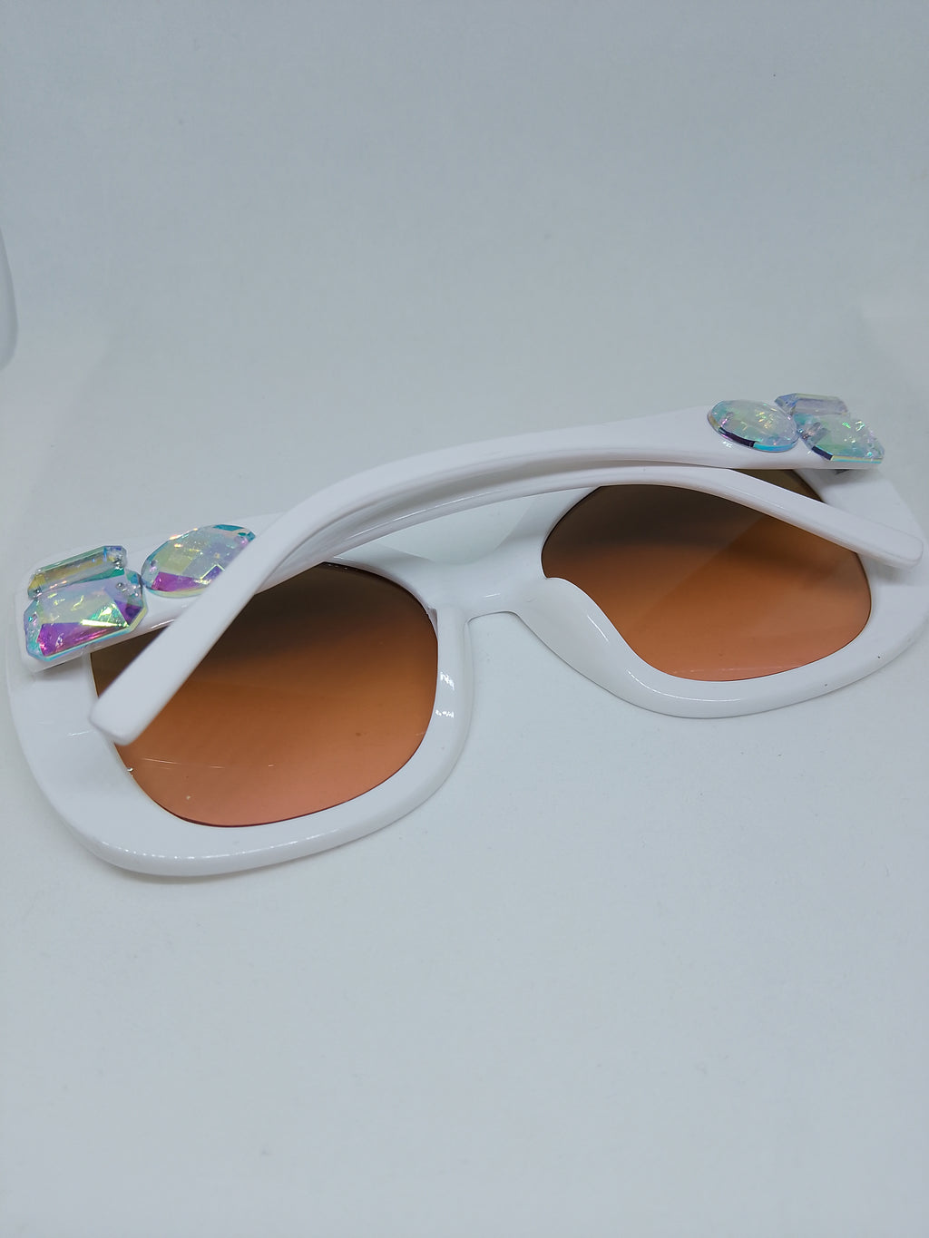 Vanilla Mocha Honey Dipped Oversized Cat Eye Frame Sunglasses
