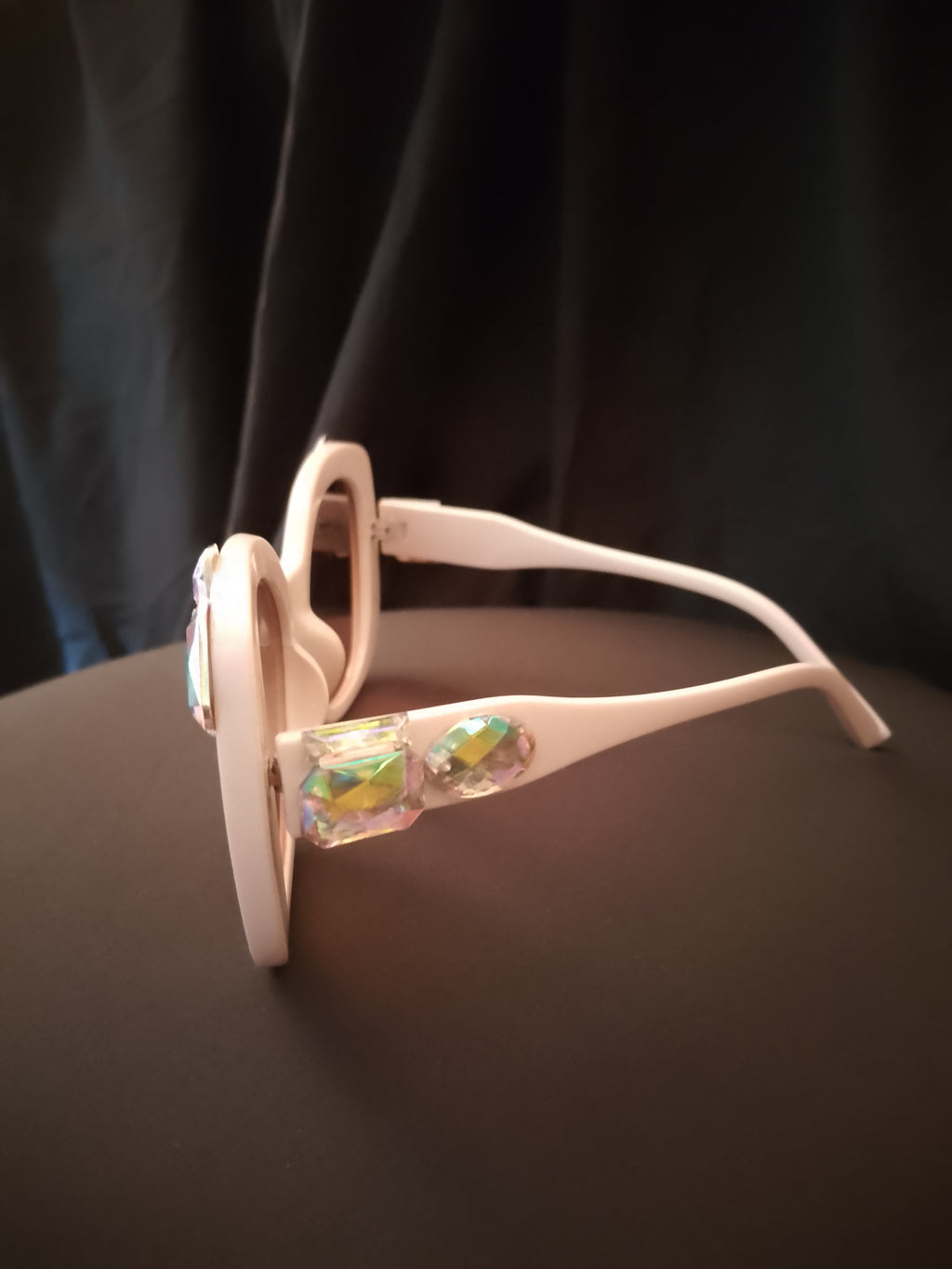 Vanilla Mocha Honey Dipped Oversized Cat Eye Frame Sunglasses