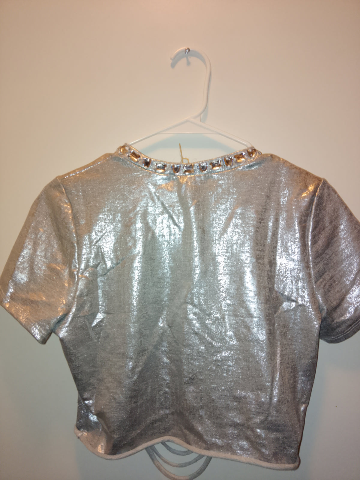 Chrome Aura Razzle Dazzle Crop Top