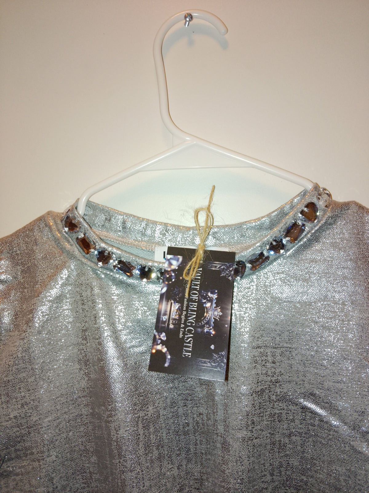 Chrome Aura Razzle Dazzle Crop Top