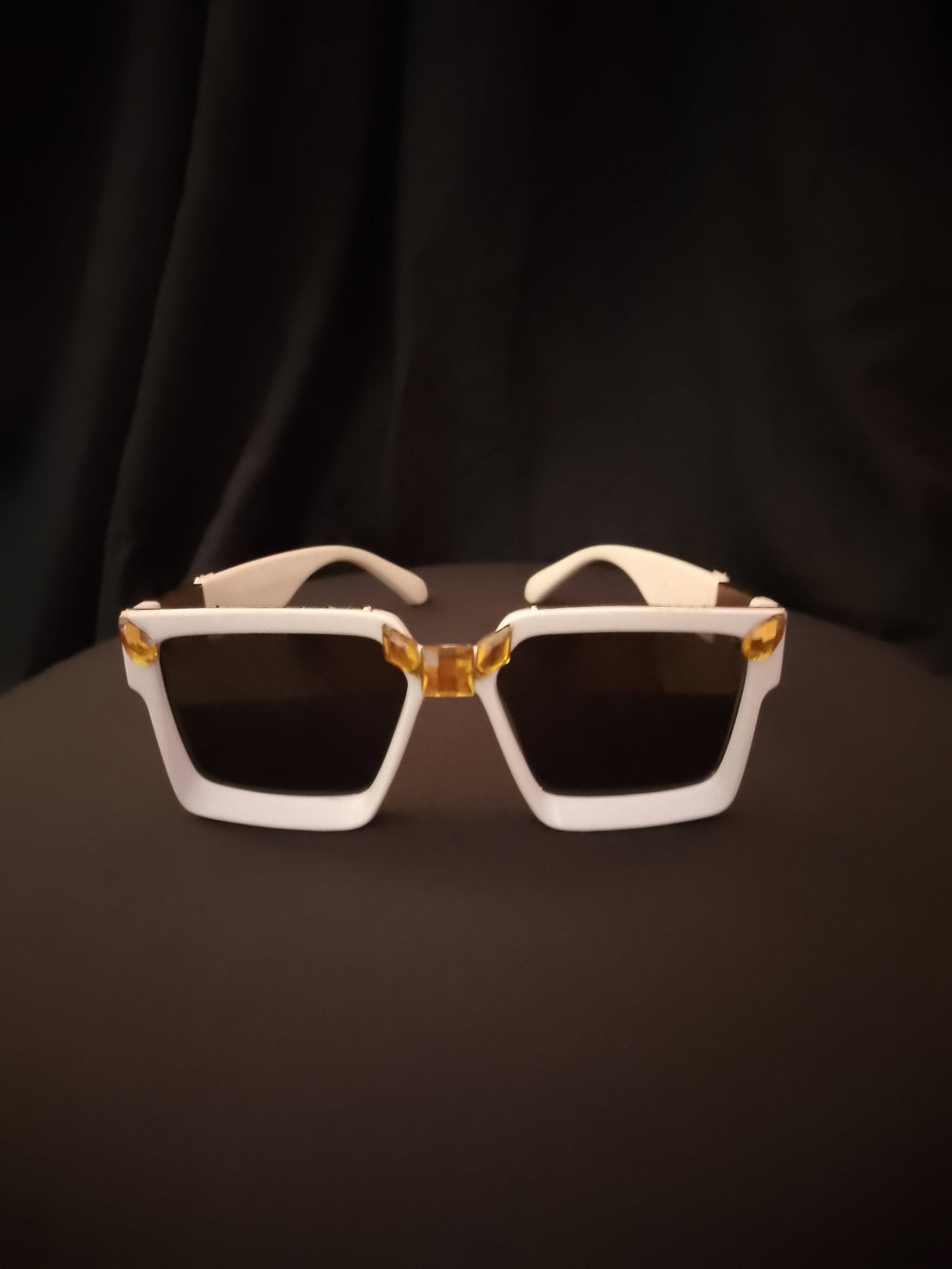 Ivory Chalk Beam Topaz Unisex Frame Sunglasses