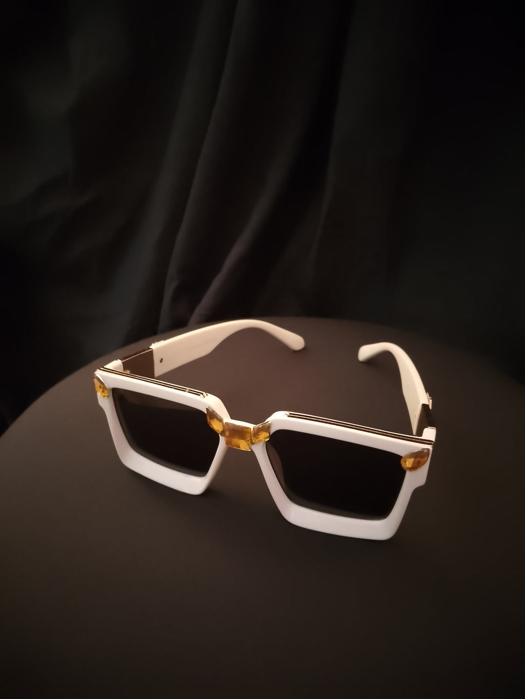 Ivory Chalk Beam Topaz Unisex Frame Sunglasses