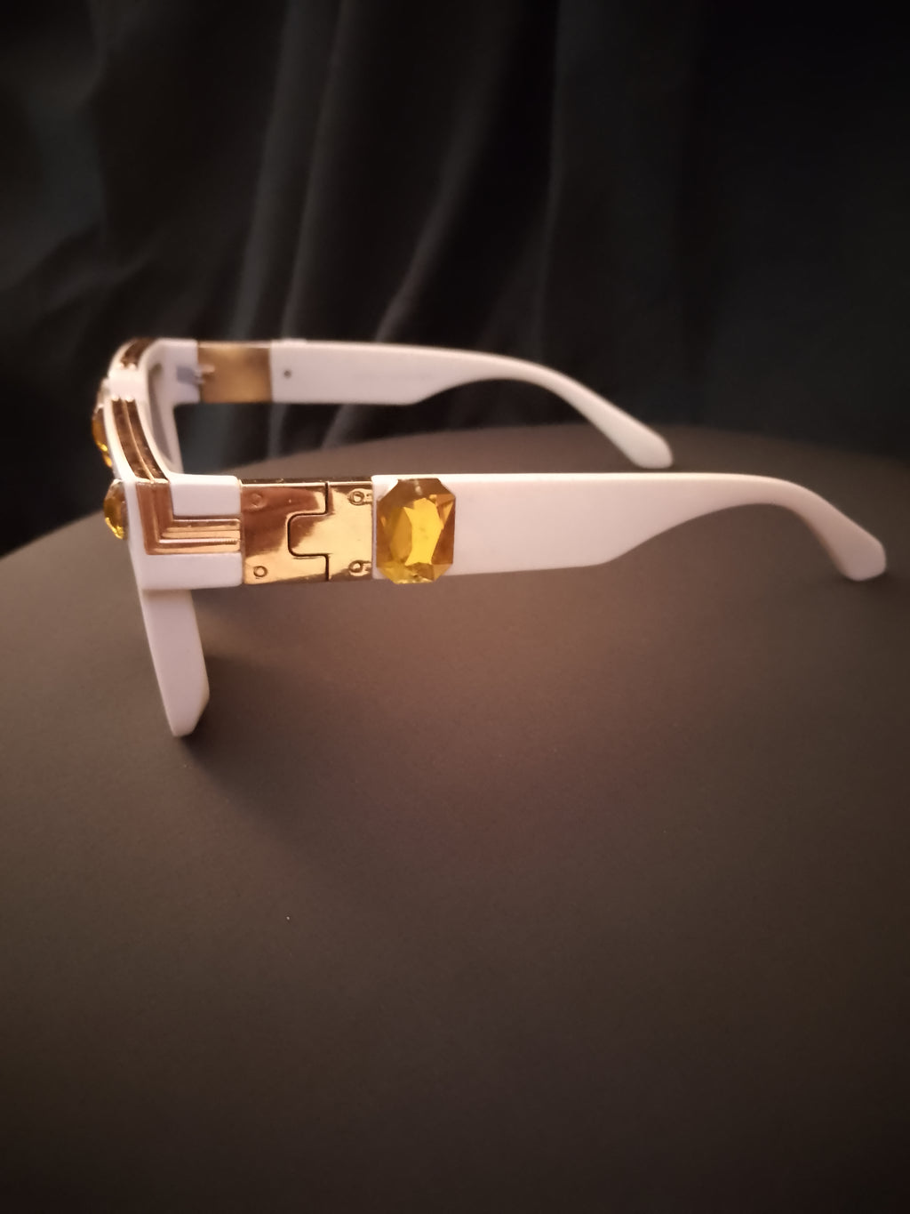 Ivory Chalk Beam Topaz Unisex Frame Sunglasses