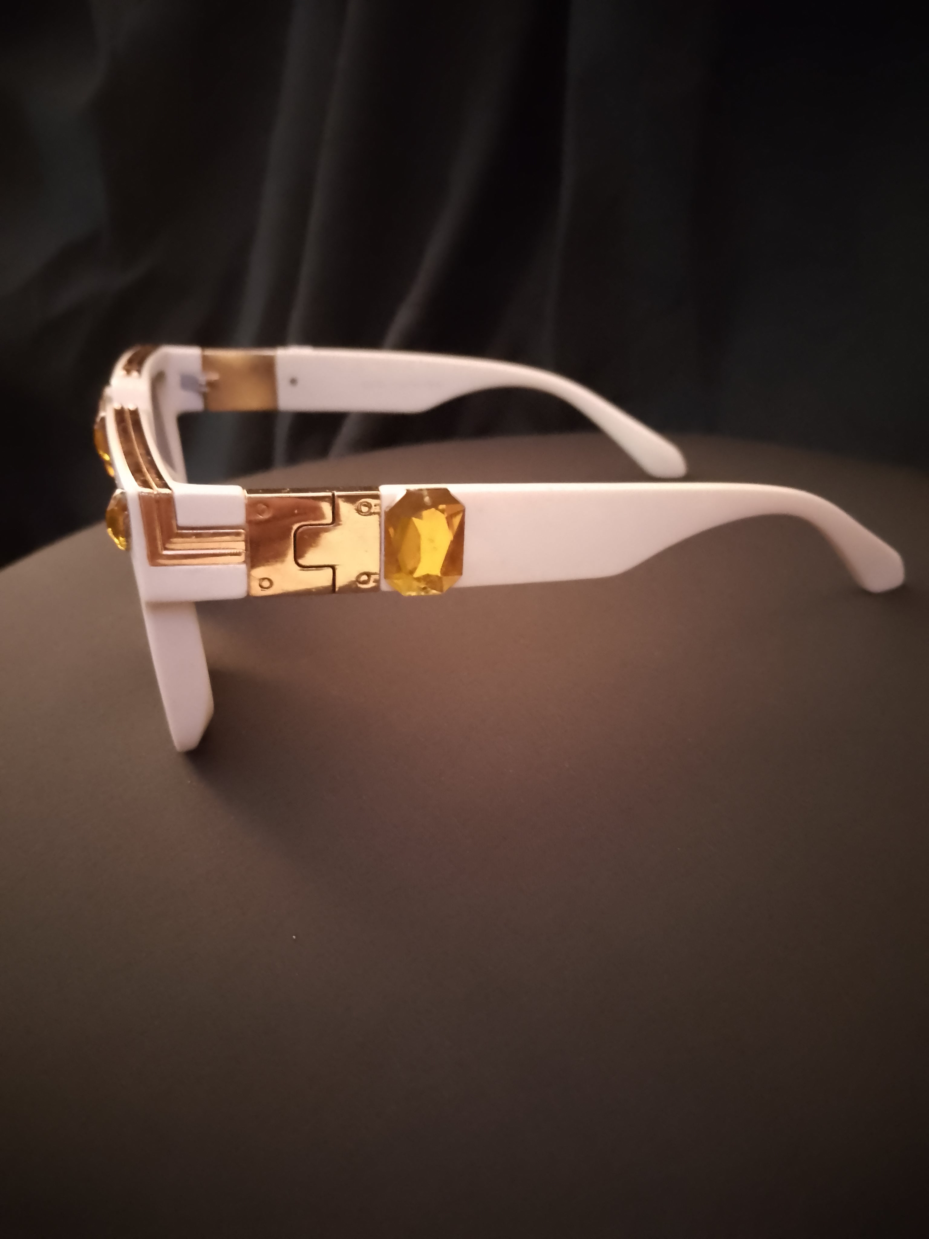 Ivory Chalk Beam Topaz Unisex Frame Sunglasses