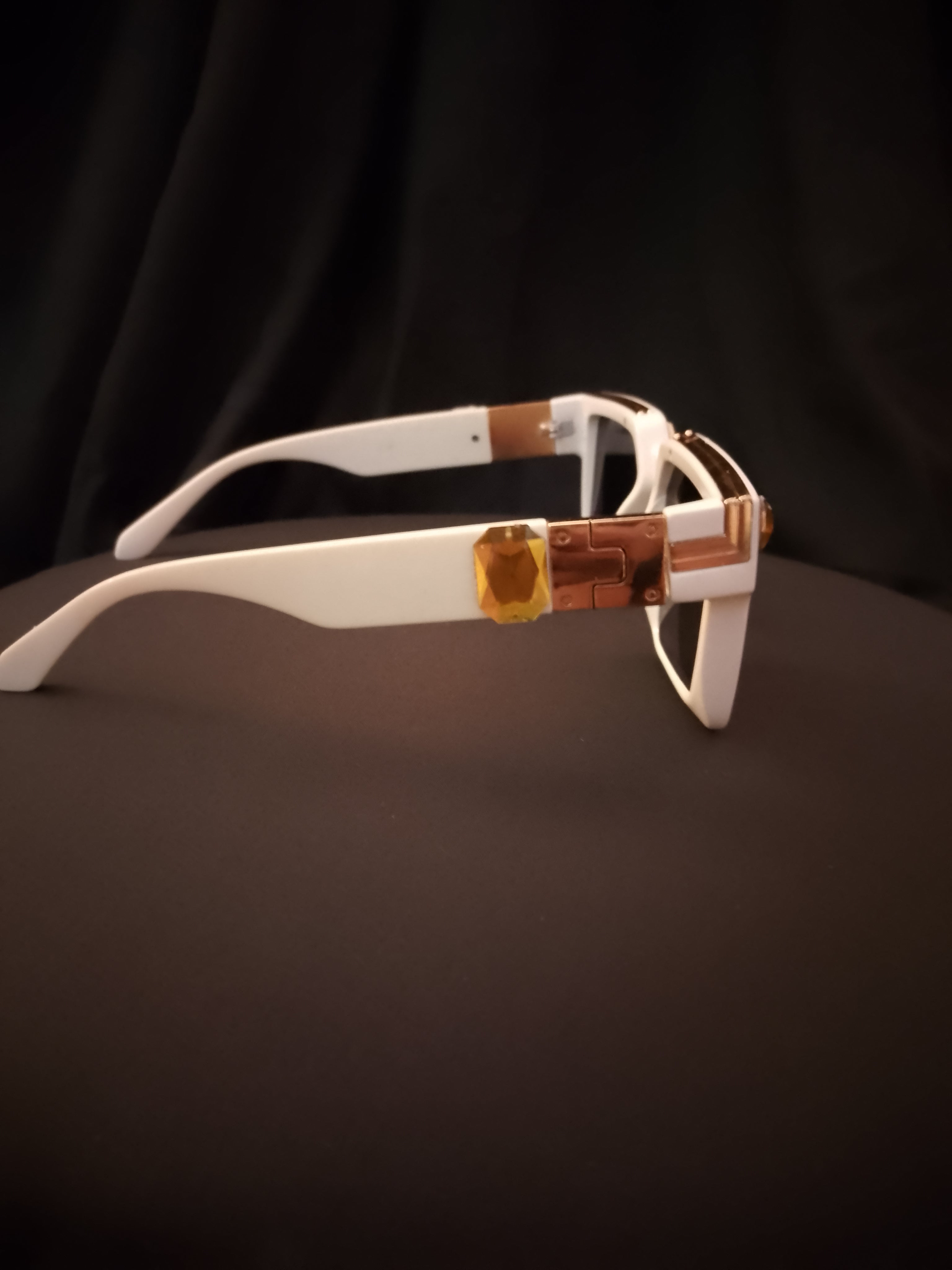 Ivory Chalk Beam Topaz Unisex Frame Sunglasses