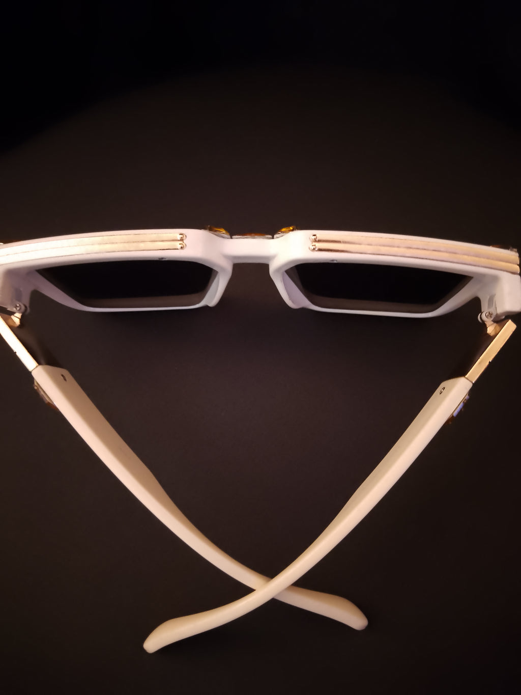 Ivory Chalk Beam Topaz Unisex Frame Sunglasses