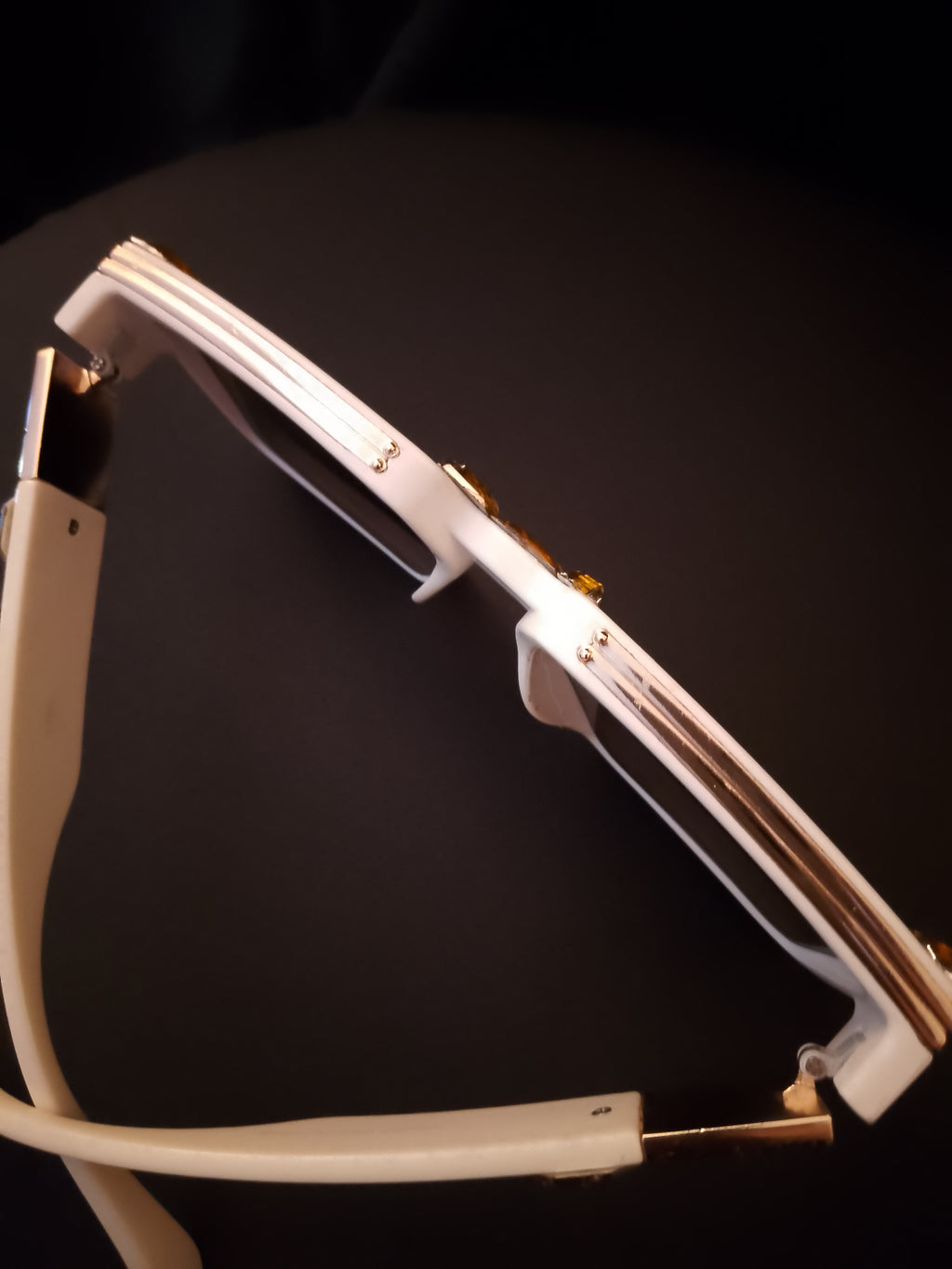 Ivory Chalk Beam Topaz Unisex Frame Sunglasses