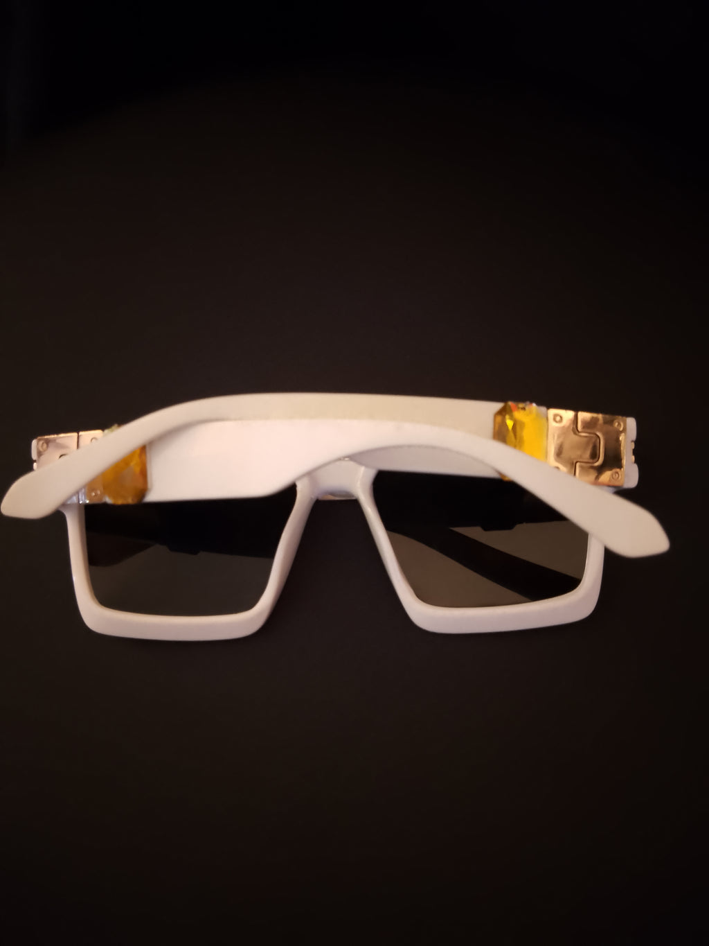 Ivory Chalk Beam Topaz Unisex Frame Sunglasses