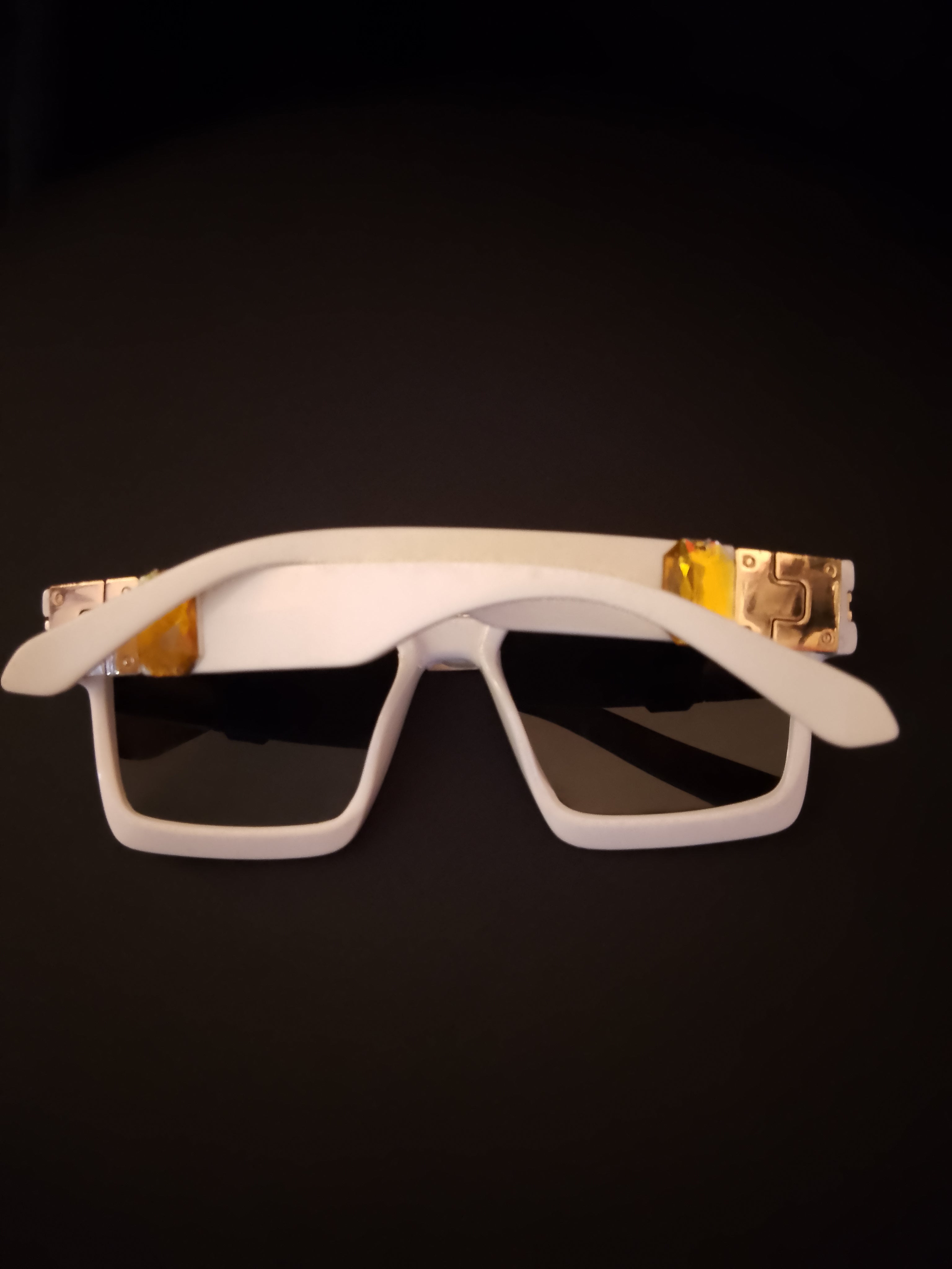 Ivory Chalk Beam Topaz Unisex Frame Sunglasses