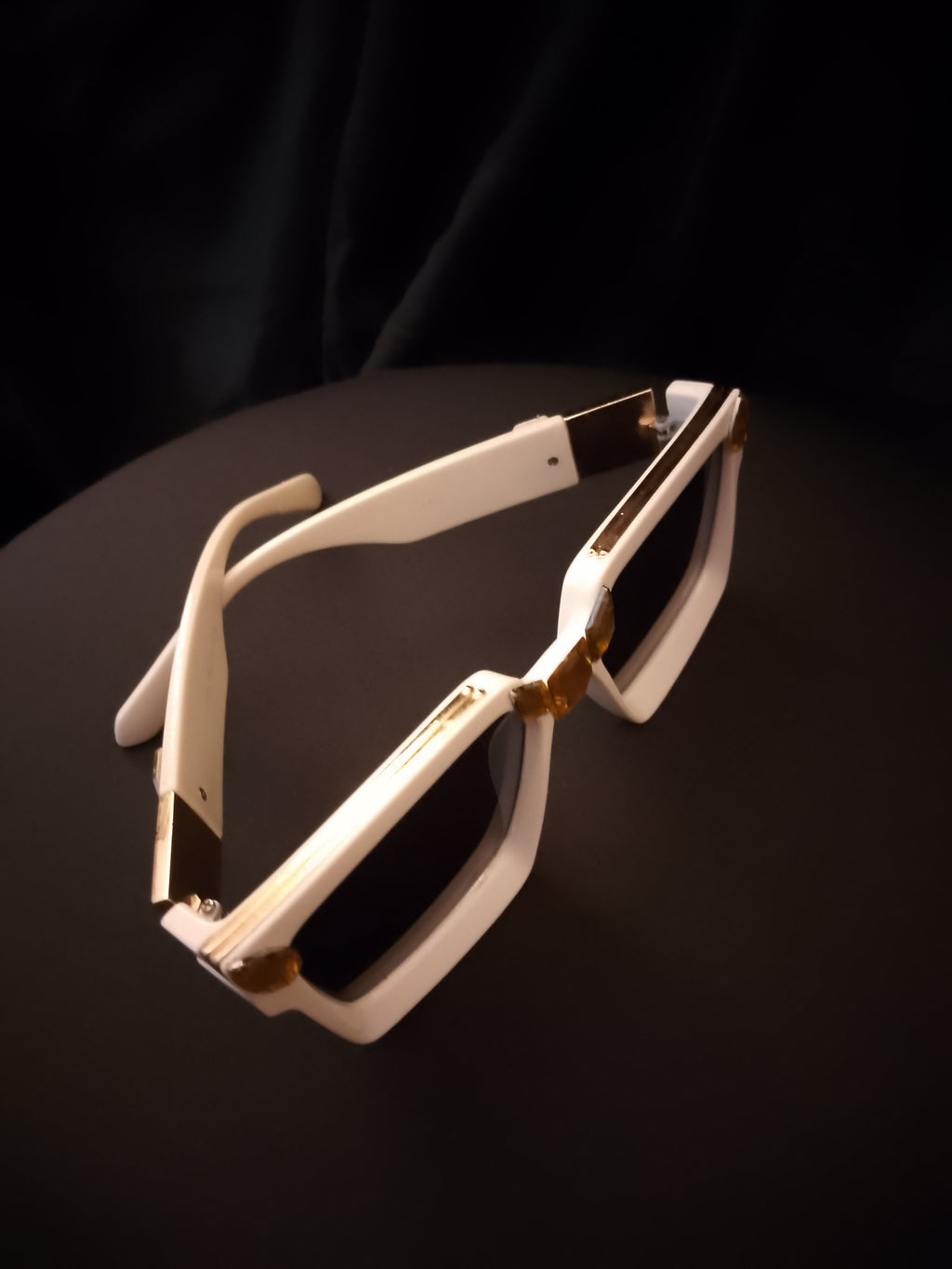 Ivory Chalk Beam Topaz Unisex Frame Sunglasses