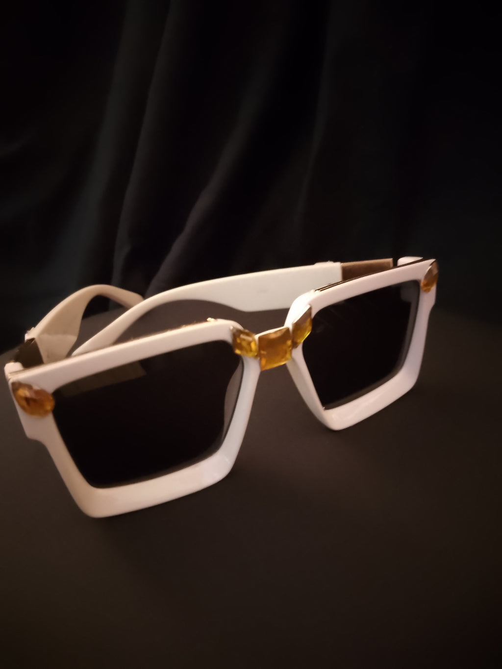 Ivory Chalk Beam Topaz Unisex Frame Sunglasses