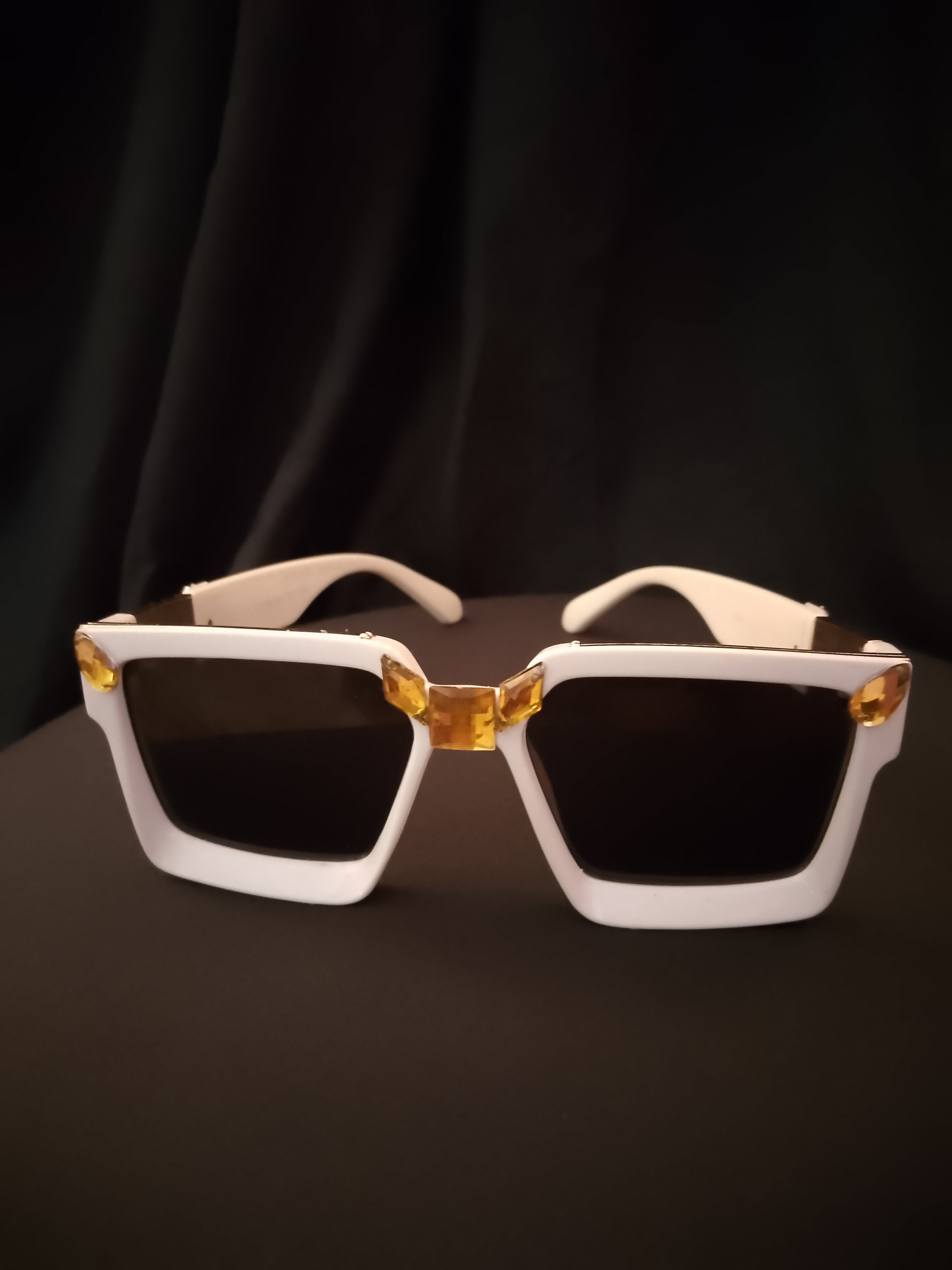 Ivory Chalk Beam Topaz Unisex Frame Sunglasses