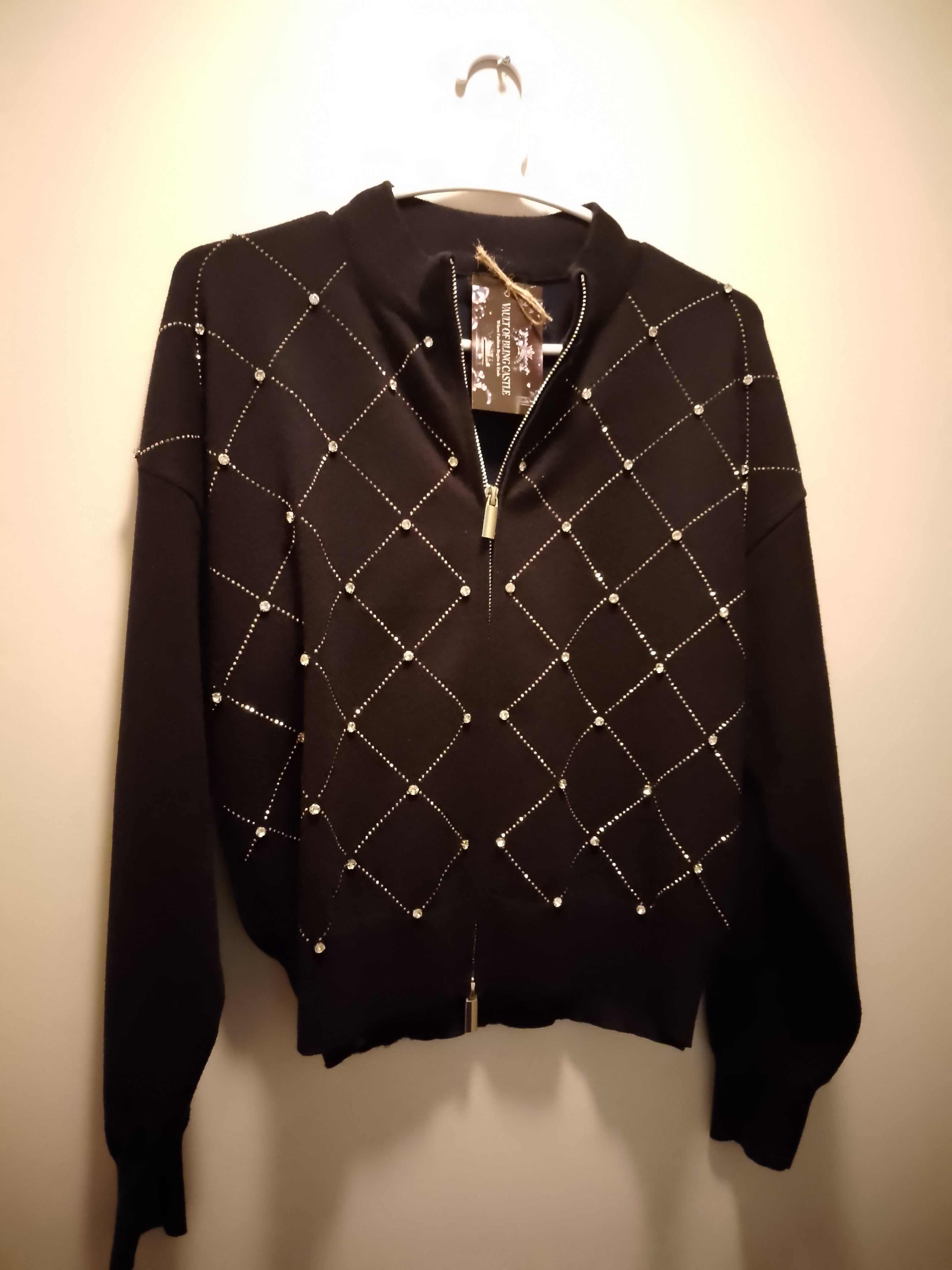 Gentle Beauty & Boundless Long Sleeve Navy Blue Knit Sweater