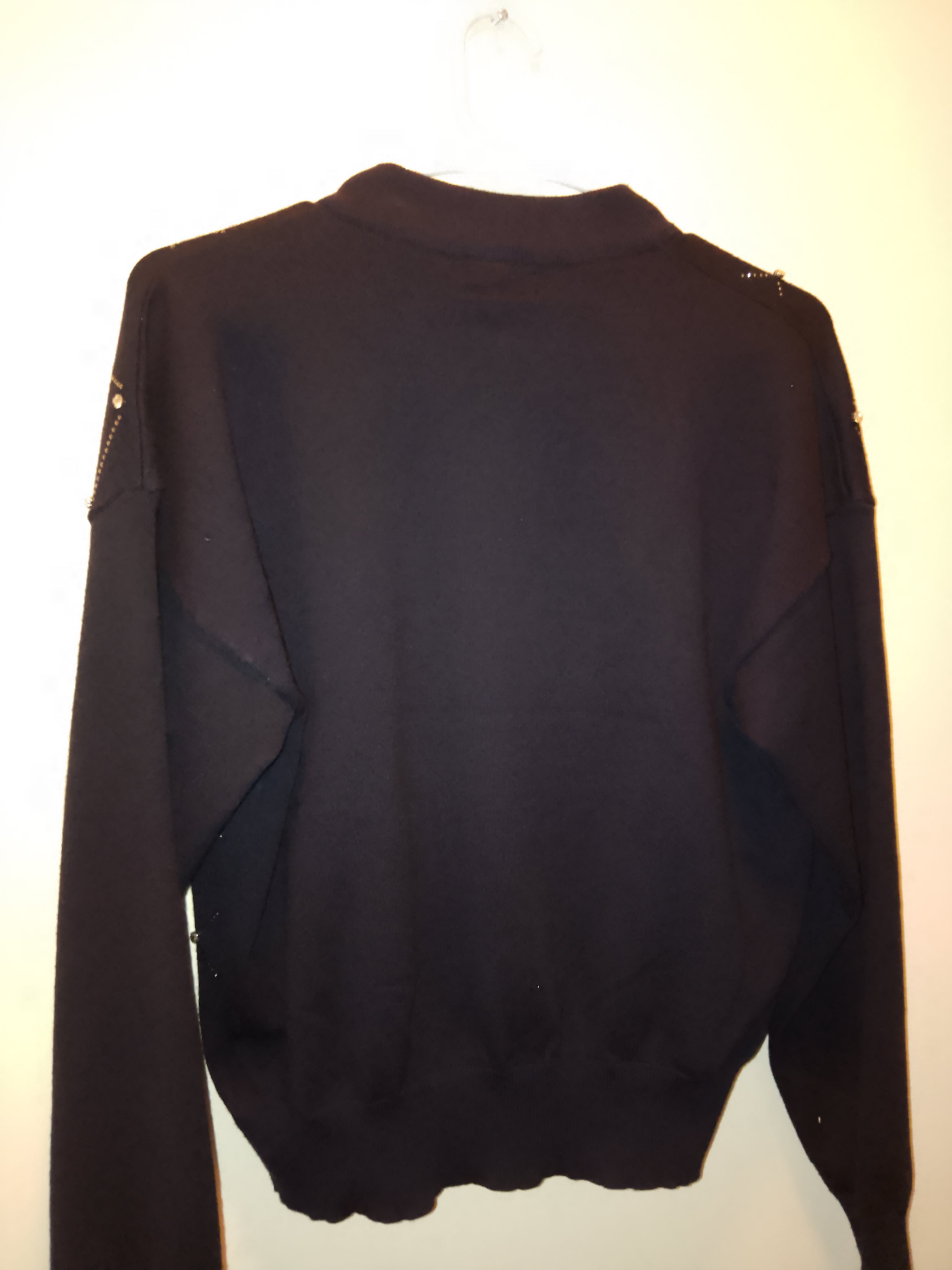 Gentle Beauty & Boundless Long Sleeve Navy Blue Knit Sweater