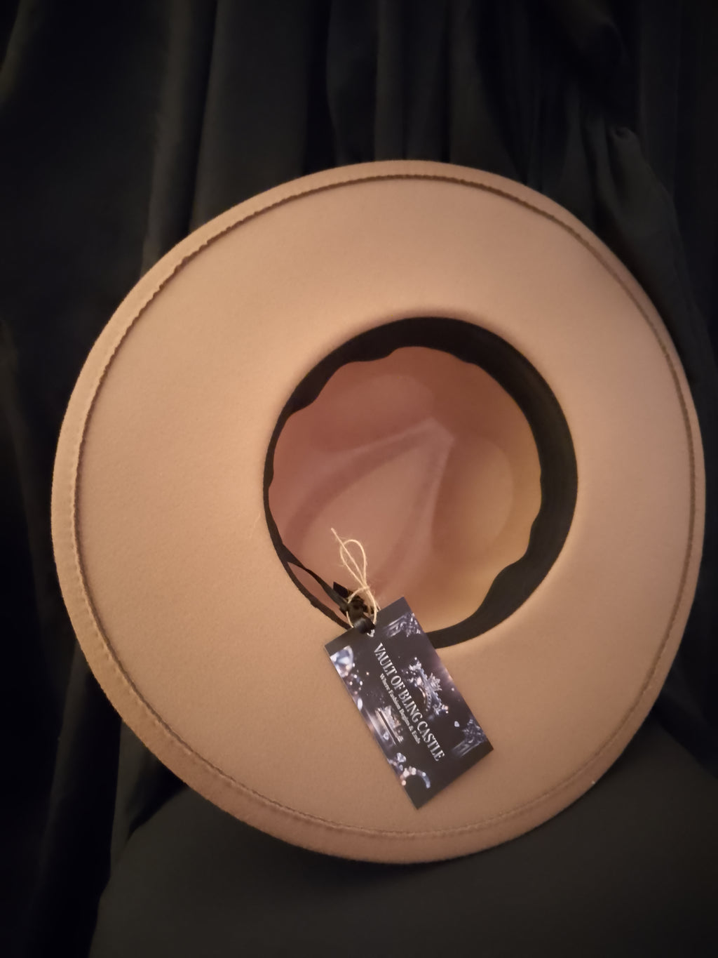 Champagne Premier Show Stopper Felt Wide Brim Hat