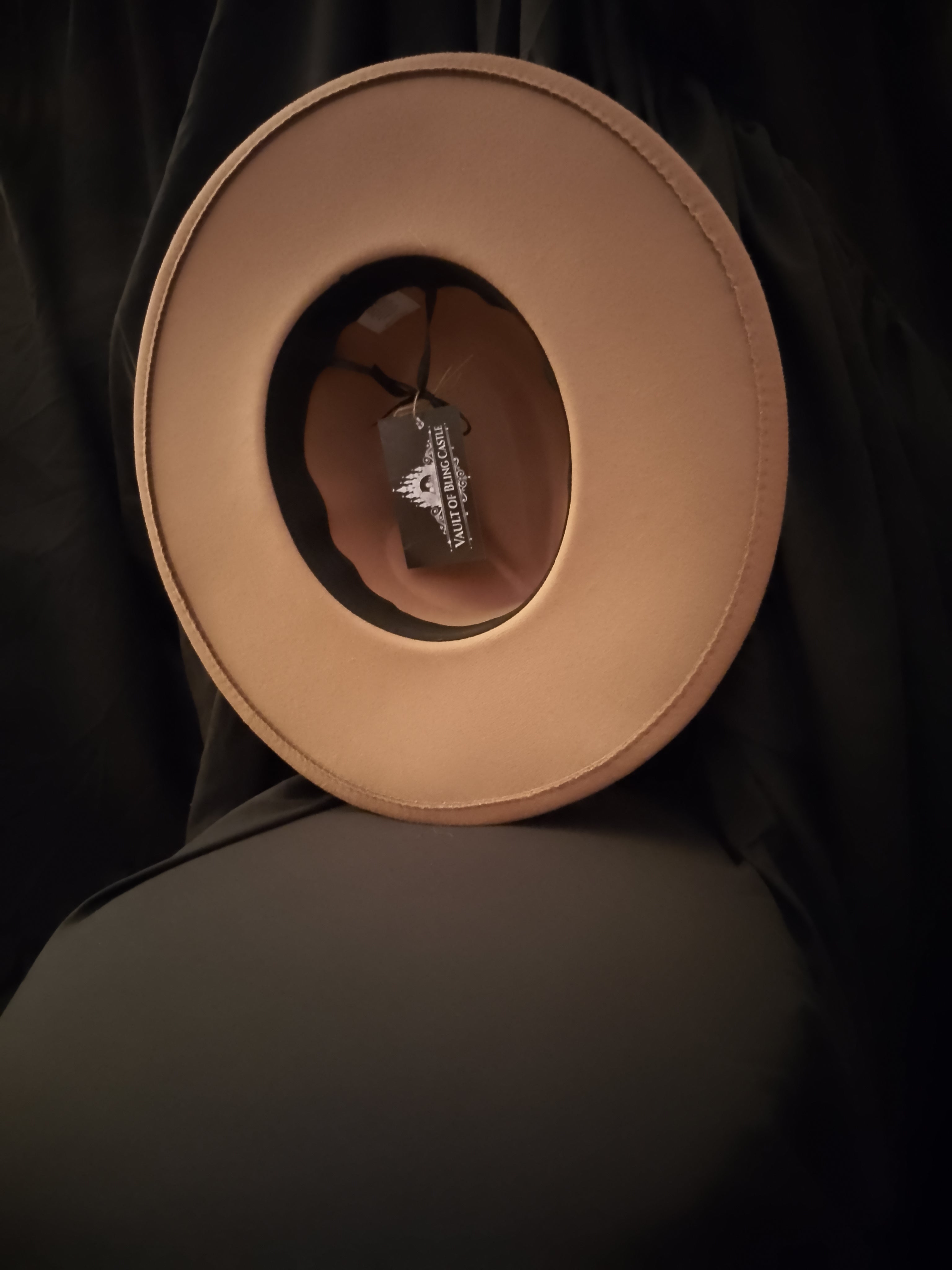 Champagne Premier Show Stopper Felt Wide Brim Hat