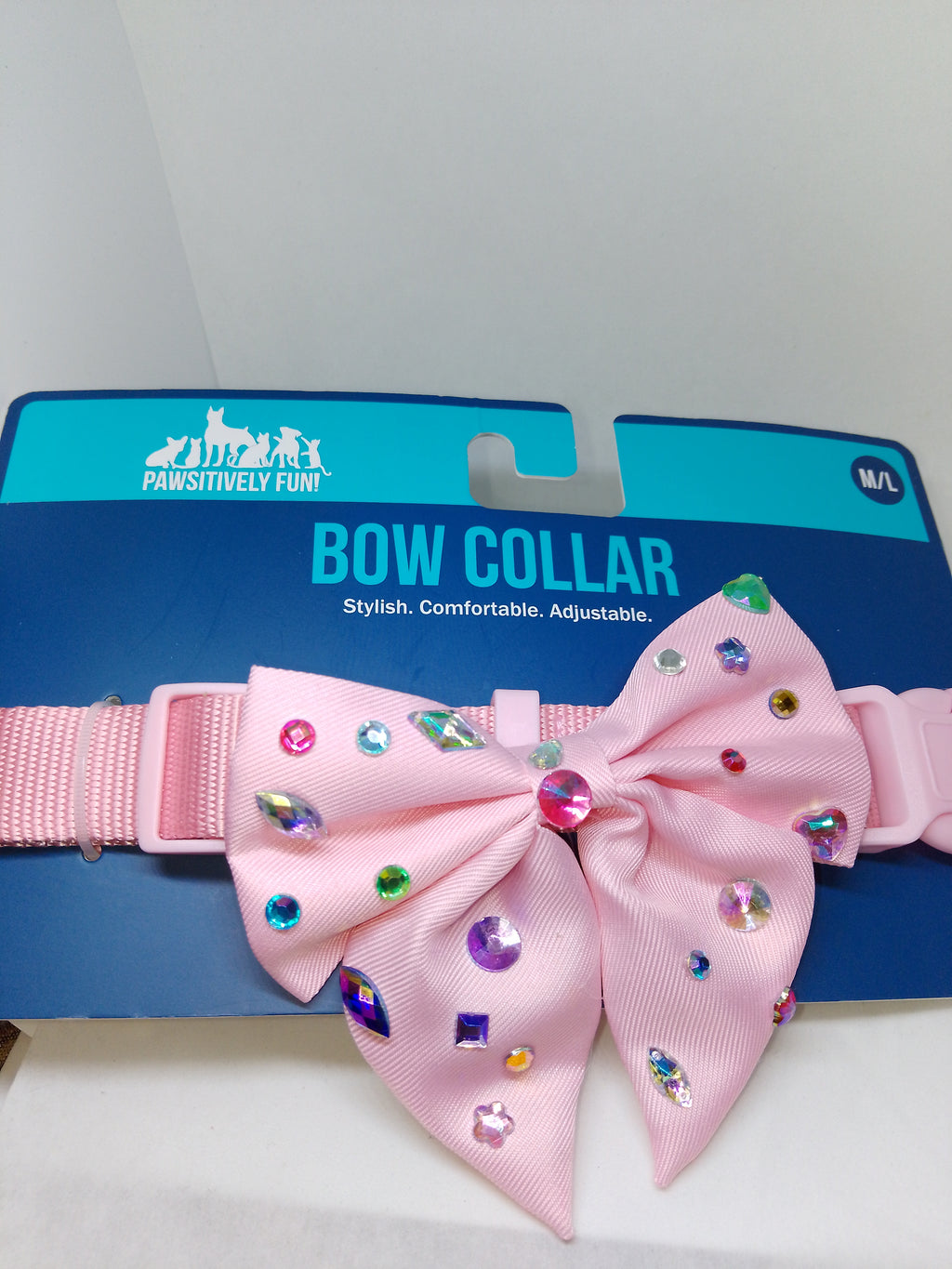 Fur Of Luxury Investment  Whisper Pink Pet Bow Collar