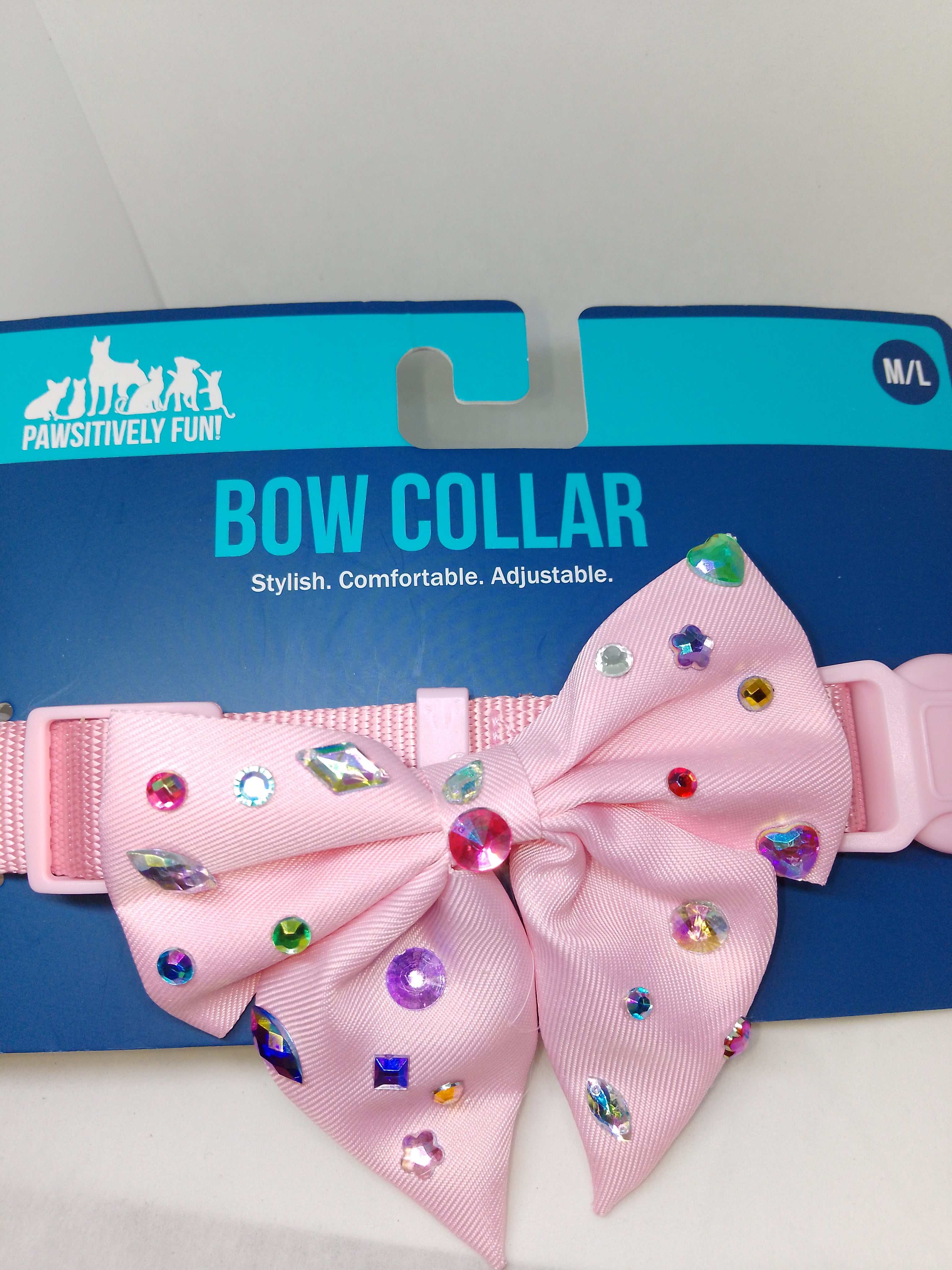 Fur Of Luxury Investment  Whisper Pink Pet Bow Collar