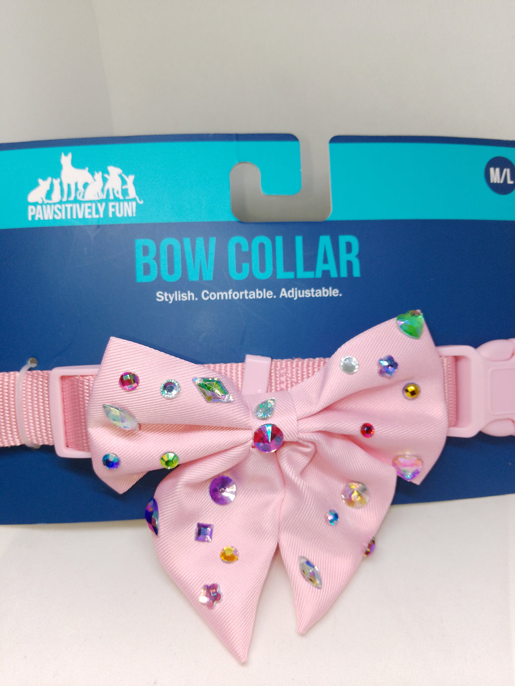Fur Of Luxury Investment  Whisper Pink Pet Bow Collar
