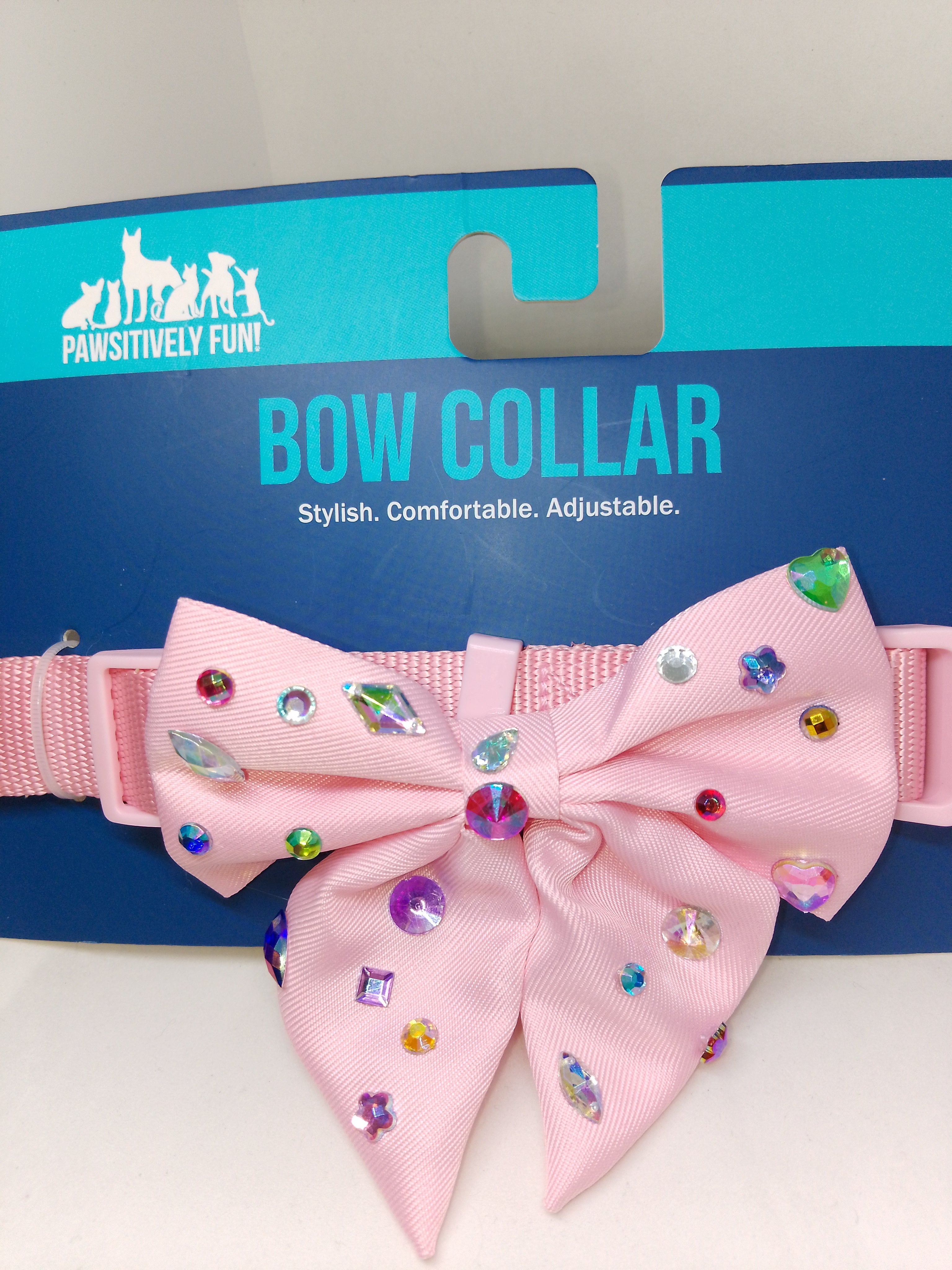 Fur Of Luxury Investment  Whisper Pink Pet Bow Collar