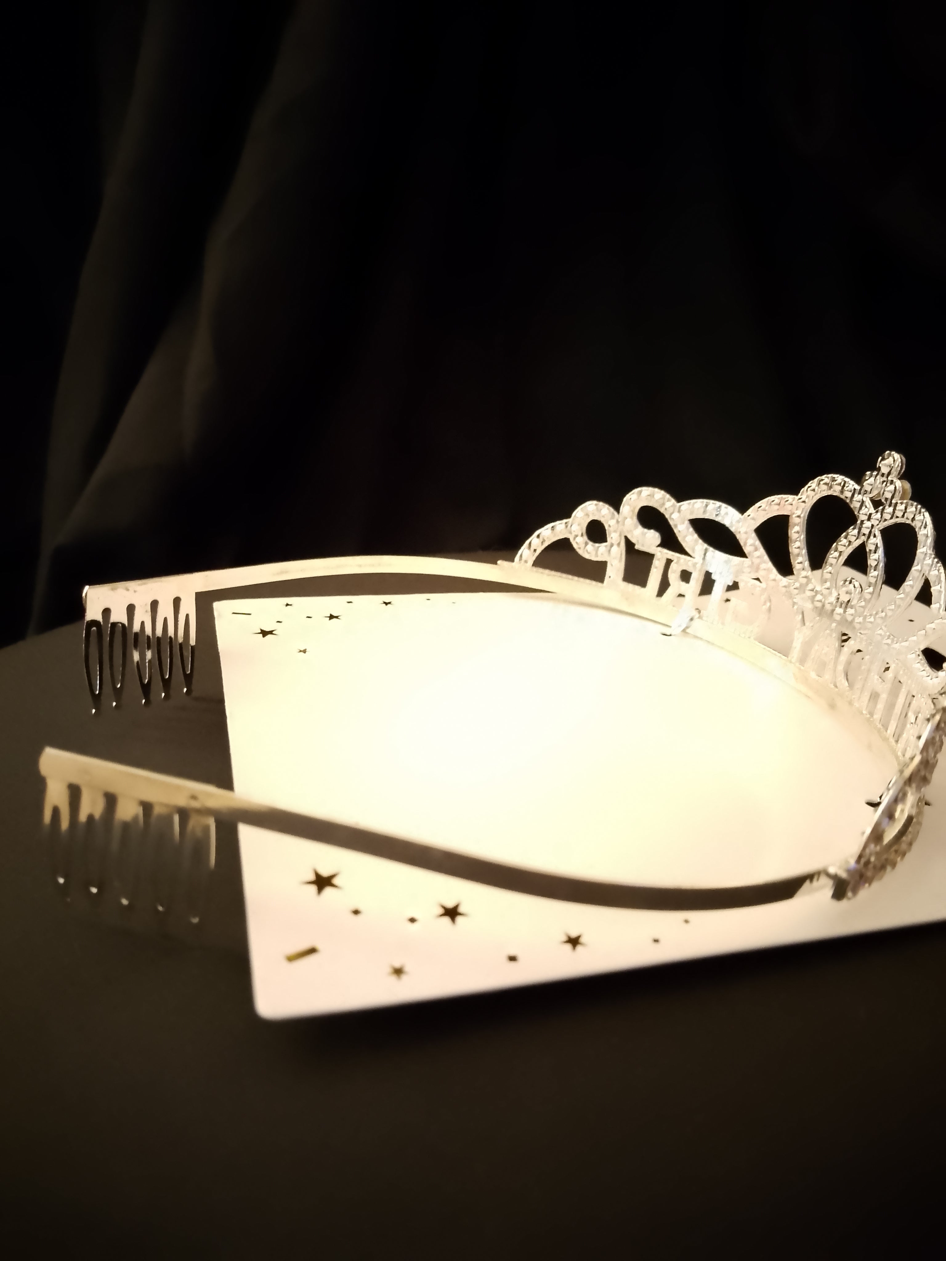 Admired Perfection Signature Sparkling Gold Happy Birthday Tiara - Style 37