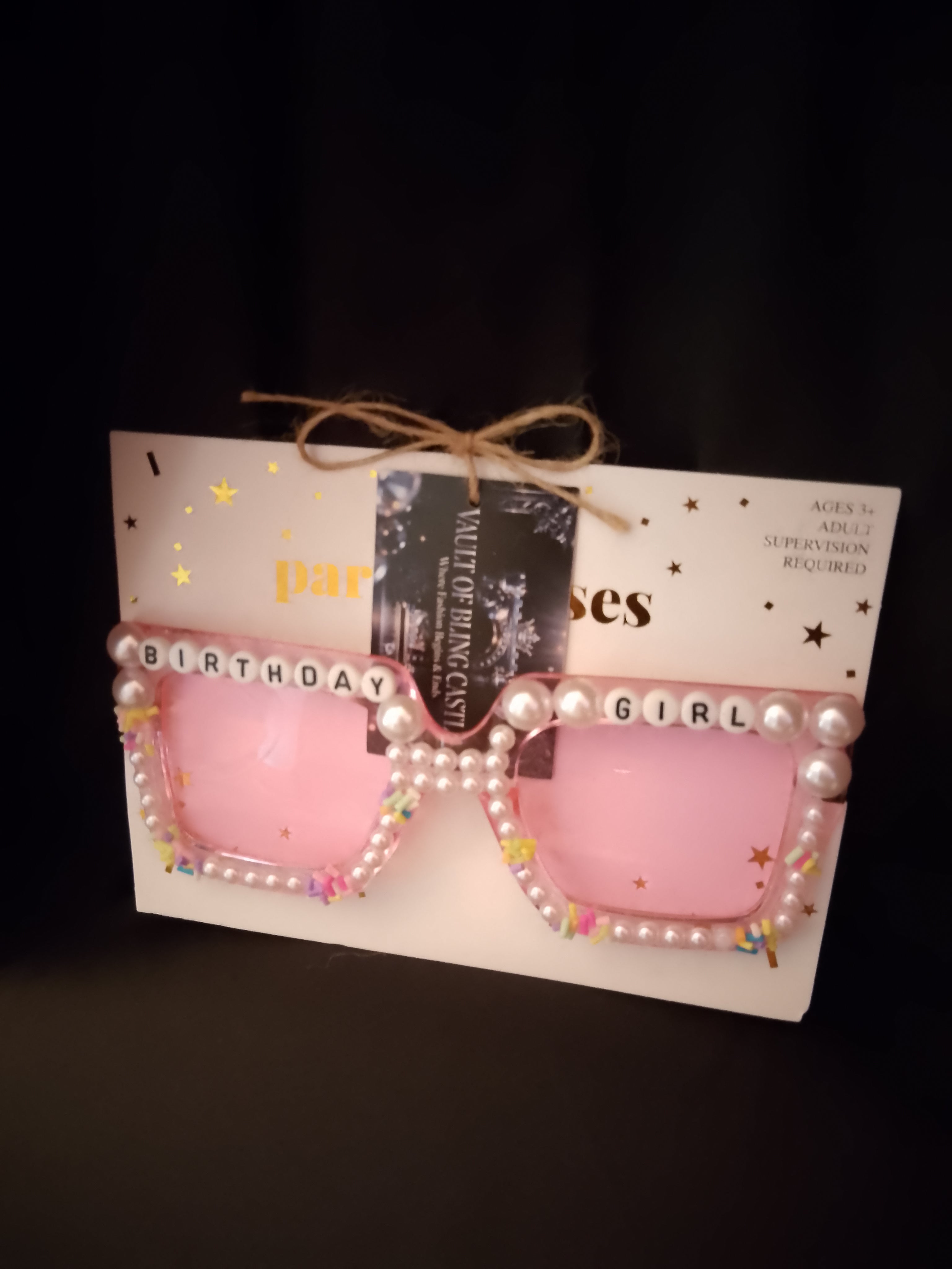 Presence Of Beauty Birthday Girl Celebration Decorated Glasses