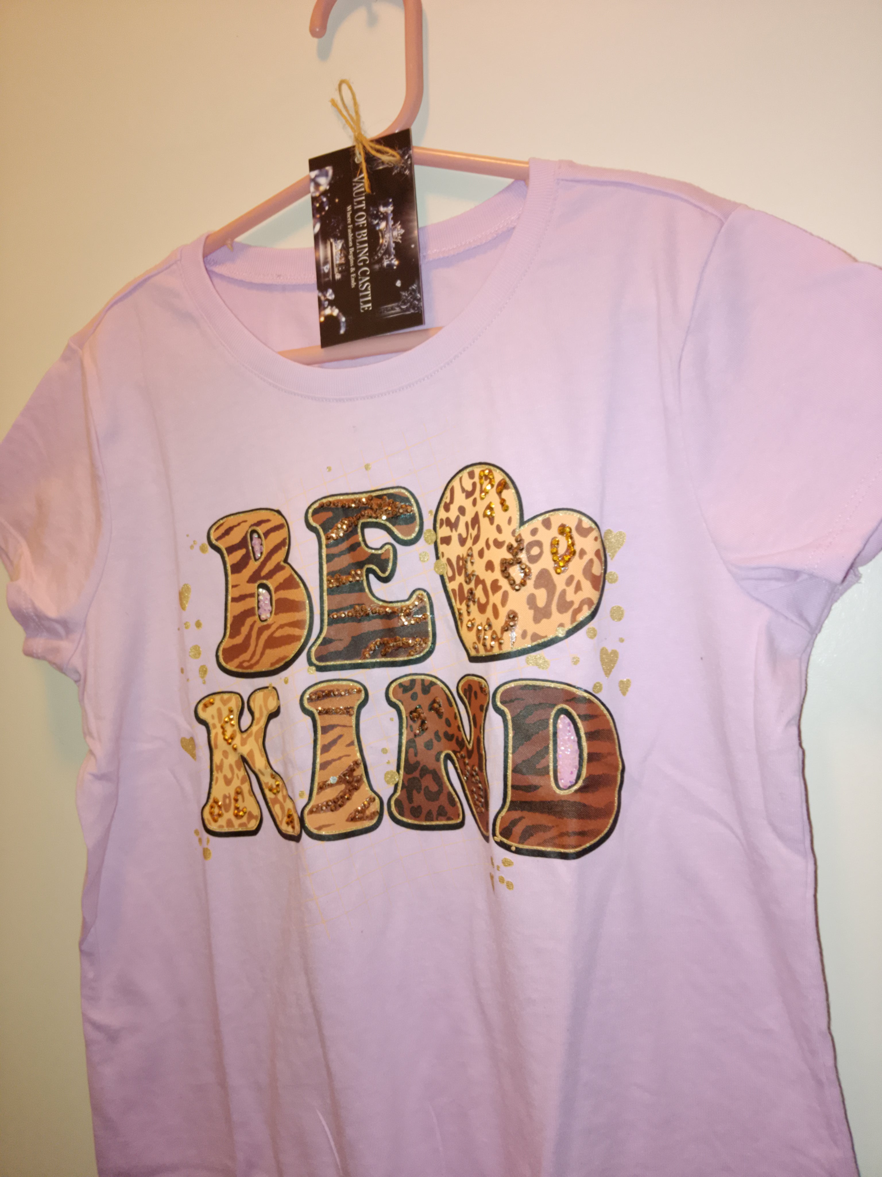 Adorable & Nice Girl's Tiger Glow Graphics Short Sleeve T - Shirt