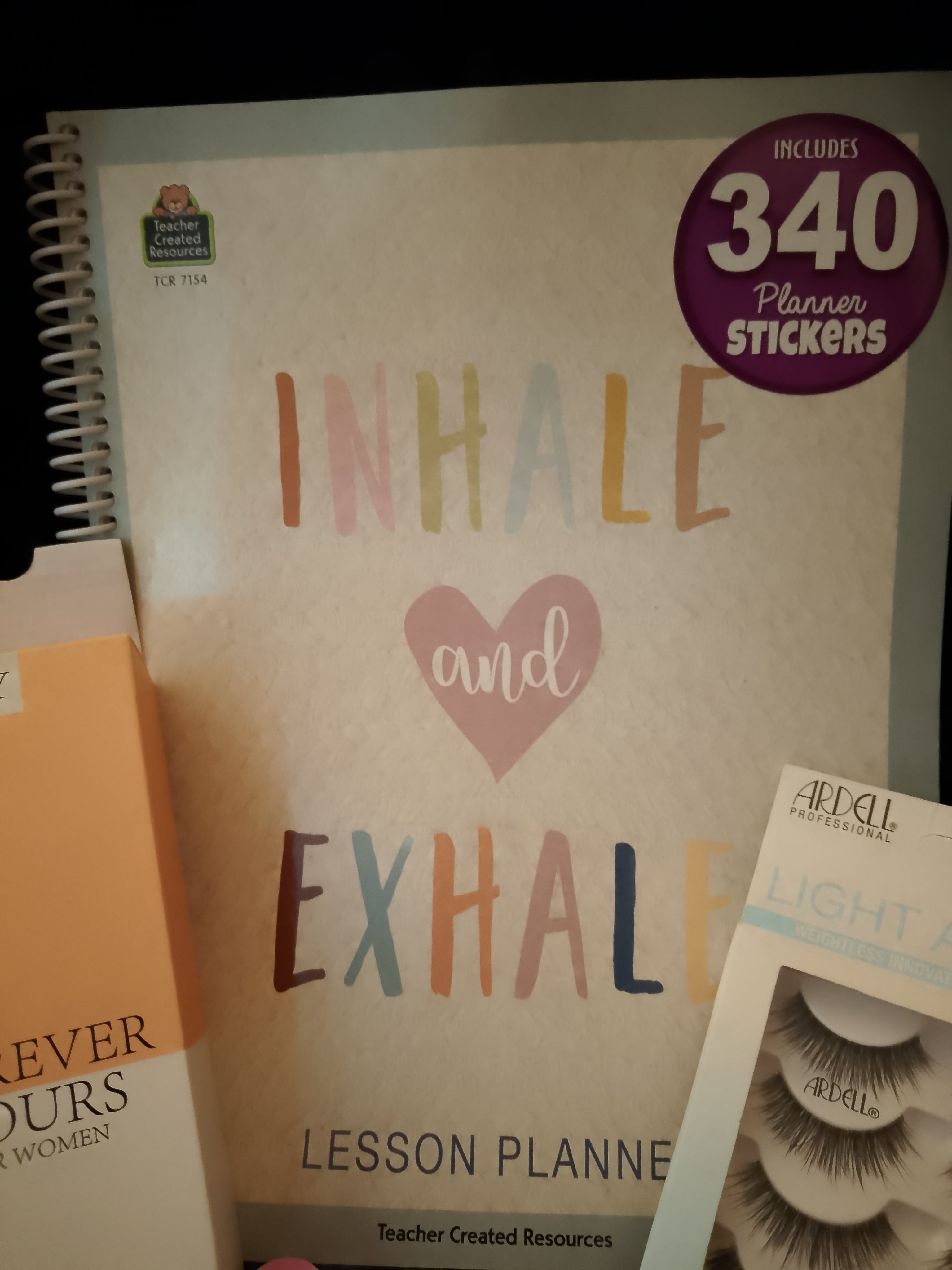 Go & Glow Bundle #502 - Women - Lesson Planner, Nail Buffer, Perfume Spray, 4 Pair Lashes