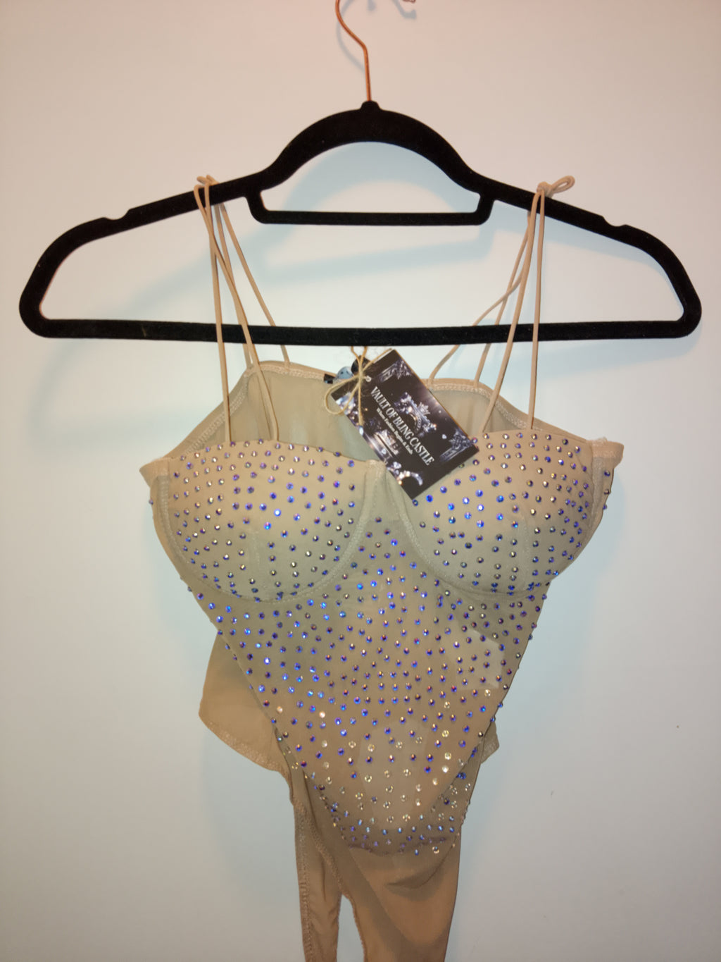 Nicety's Milky Way Corset Shoulder Straps Body Suit