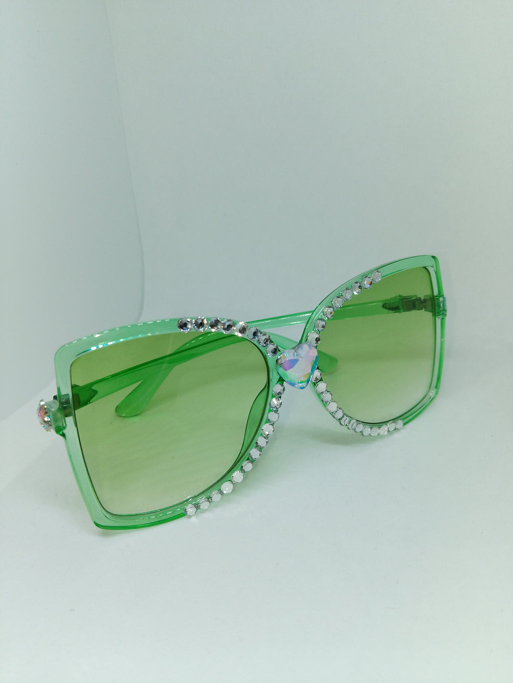 T - Dream Green Star Magic Translucent Frame Glasses