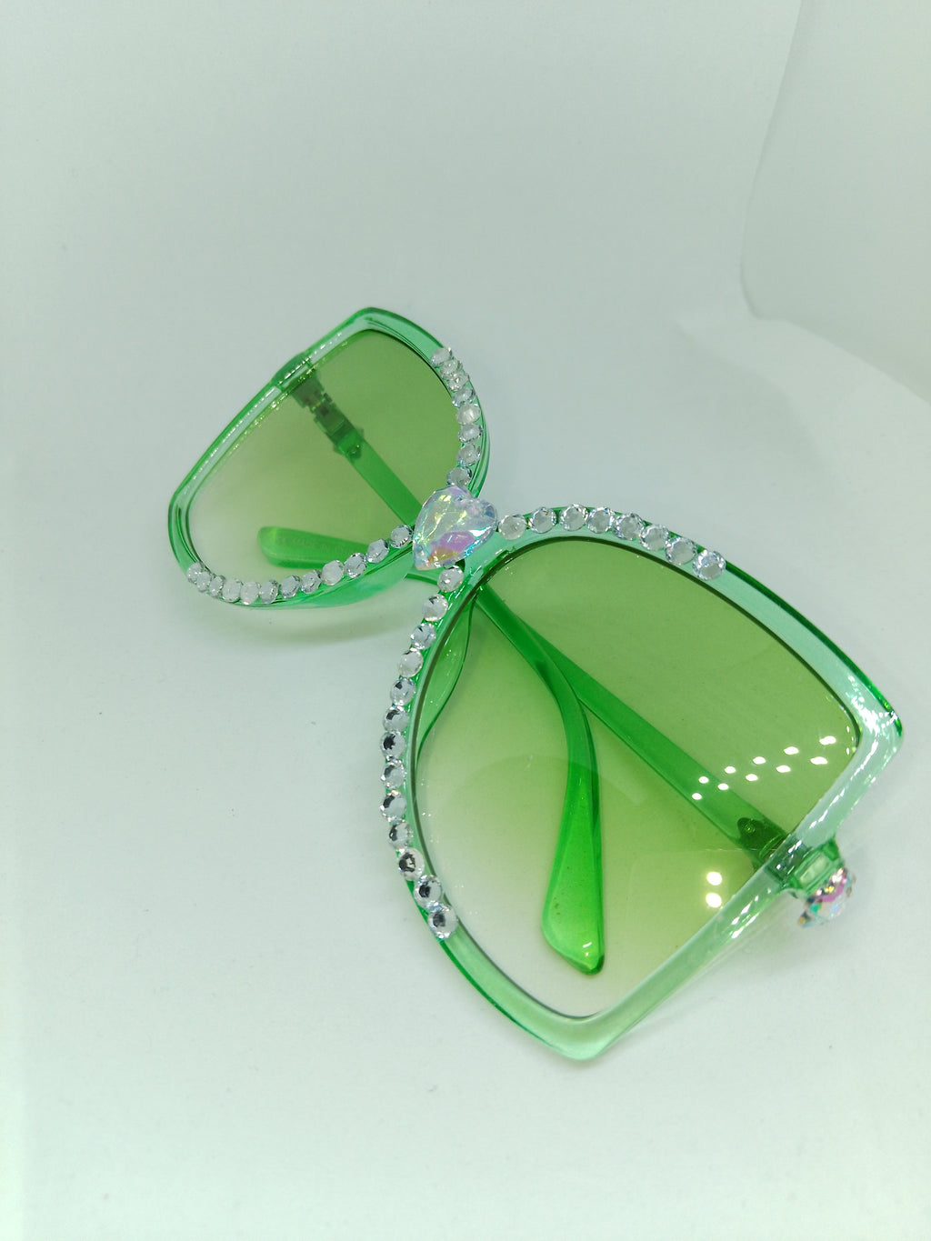 T - Dream Green Star Magic Translucent Frame Glasses