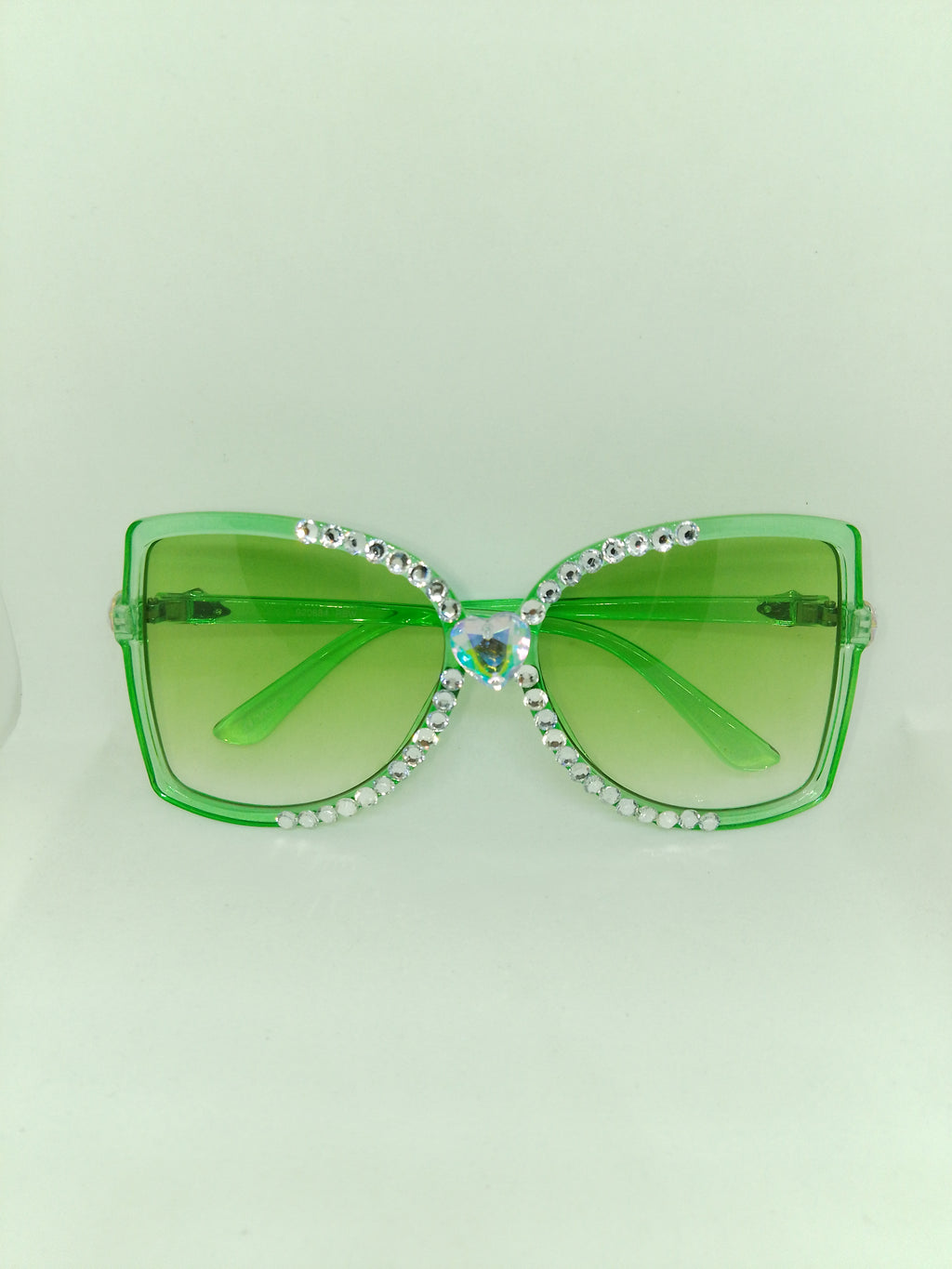 T - Dream Green Star Magic Translucent Frame Glasses