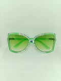T - Dream Green Star Magic Translucent Frame Glasses