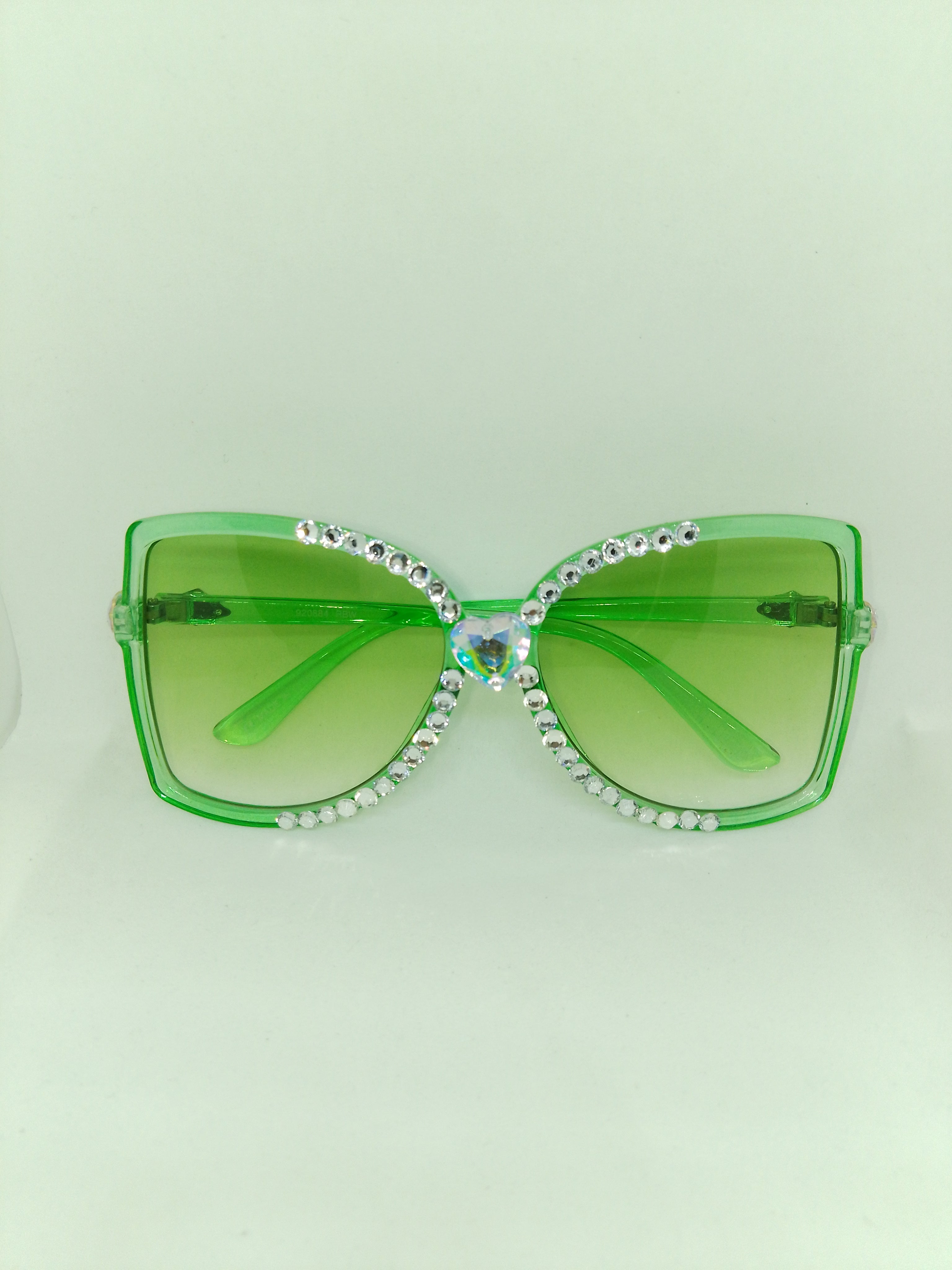 T - Dream Green Star Magic Translucent Frame Glasses