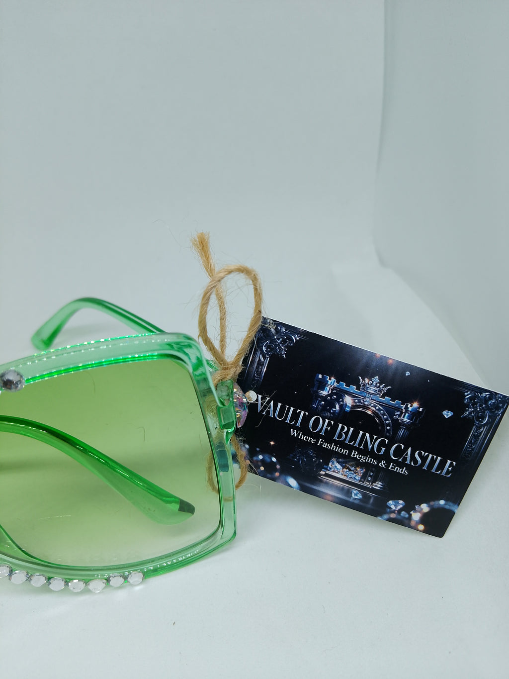 T - Dream Green Star Magic Translucent Frame Glasses