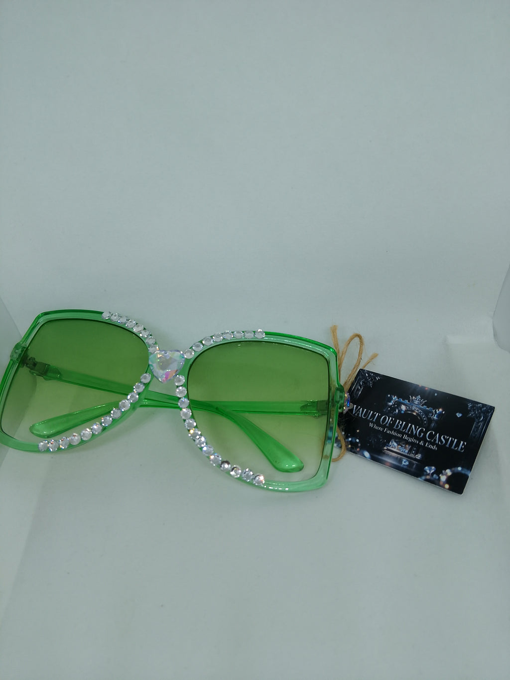 T - Dream Green Star Magic Translucent Frame Glasses