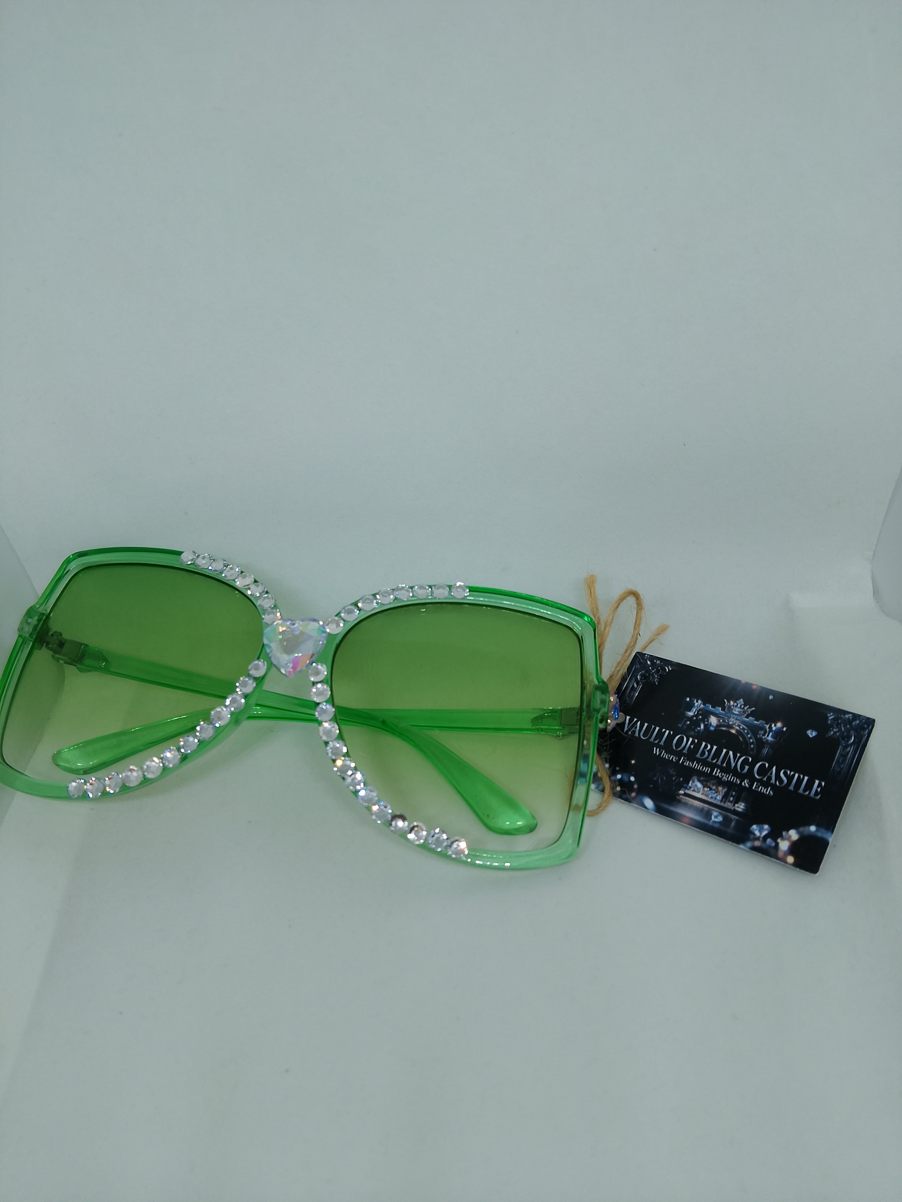 T - Dream Green Star Magic Translucent Frame Glasses