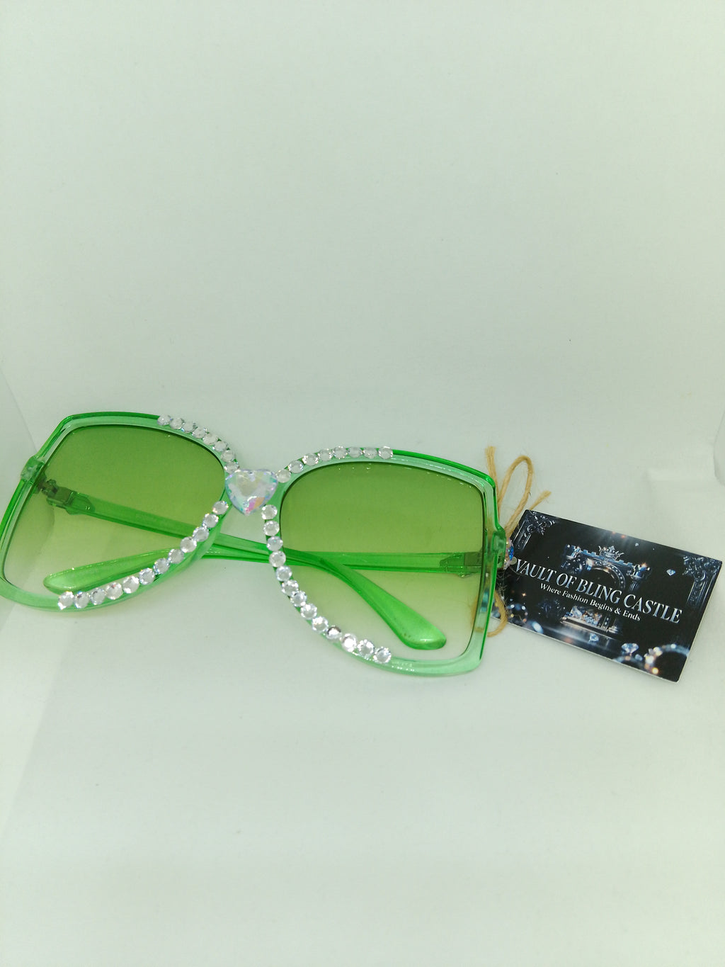 T - Dream Green Star Magic Translucent Frame Glasses