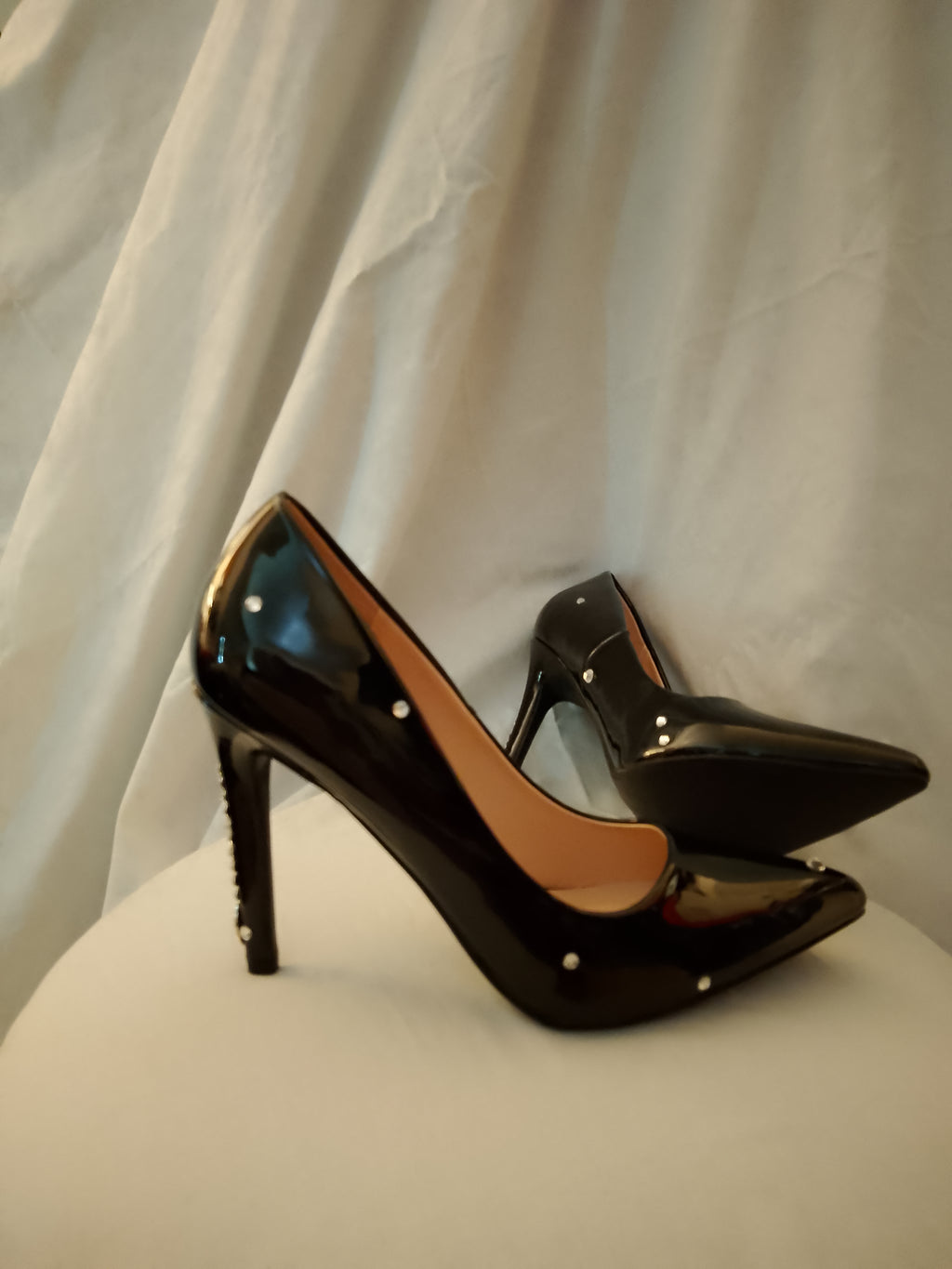 Work Of Art Black Patent Leather Heels Pumps