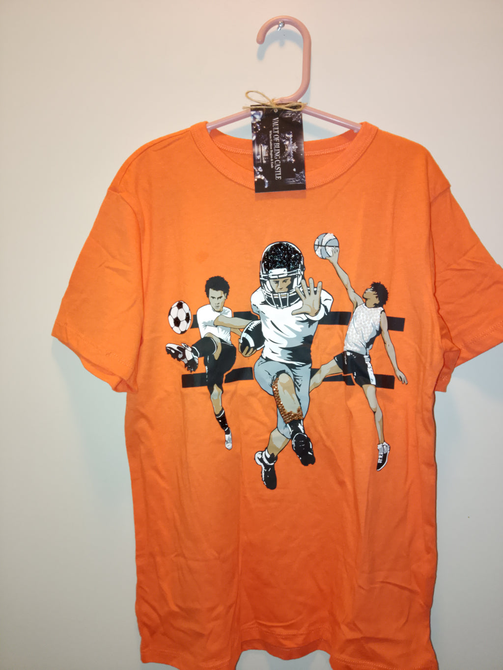 End Zone Touch Down Flame Boy's Short Sleeve T - Shirt - Style 121