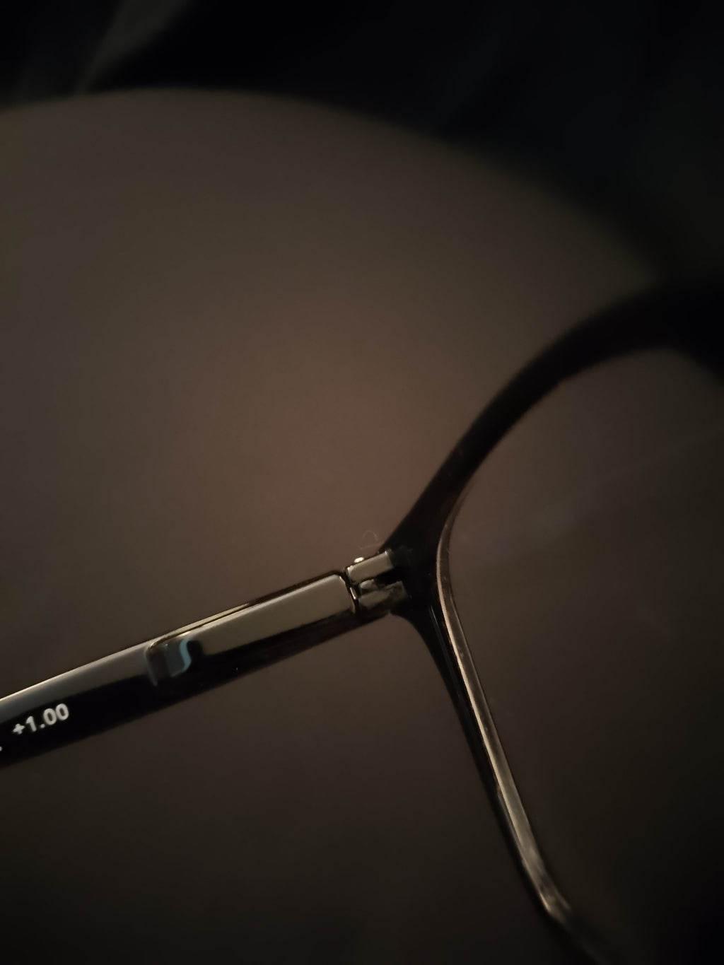 Suave & Debonair Black Gloss Rim Men's +1.00 Lens Reading Glasses