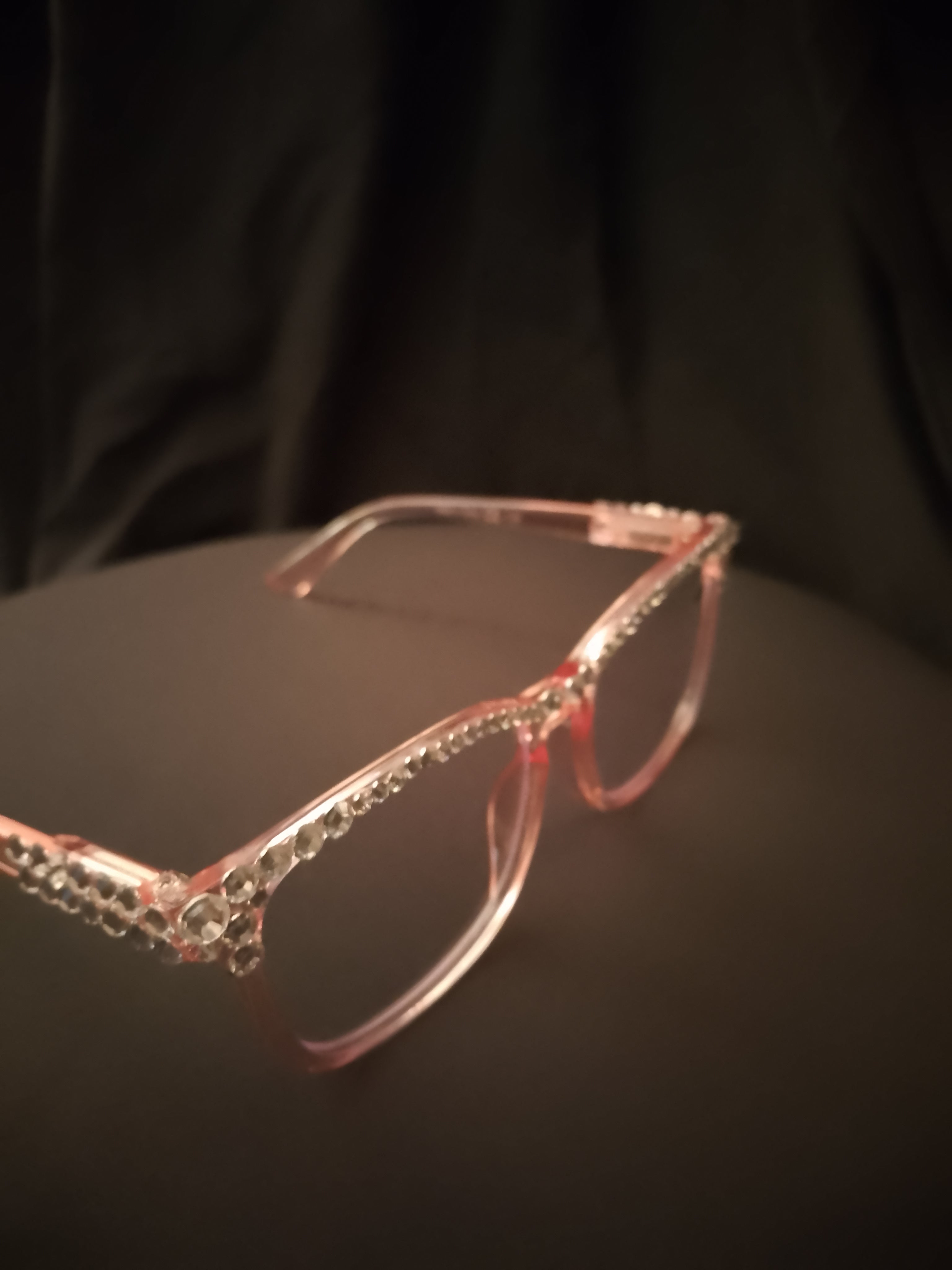 Dewy & Chic Shell Translucent Pink Frame Glasses