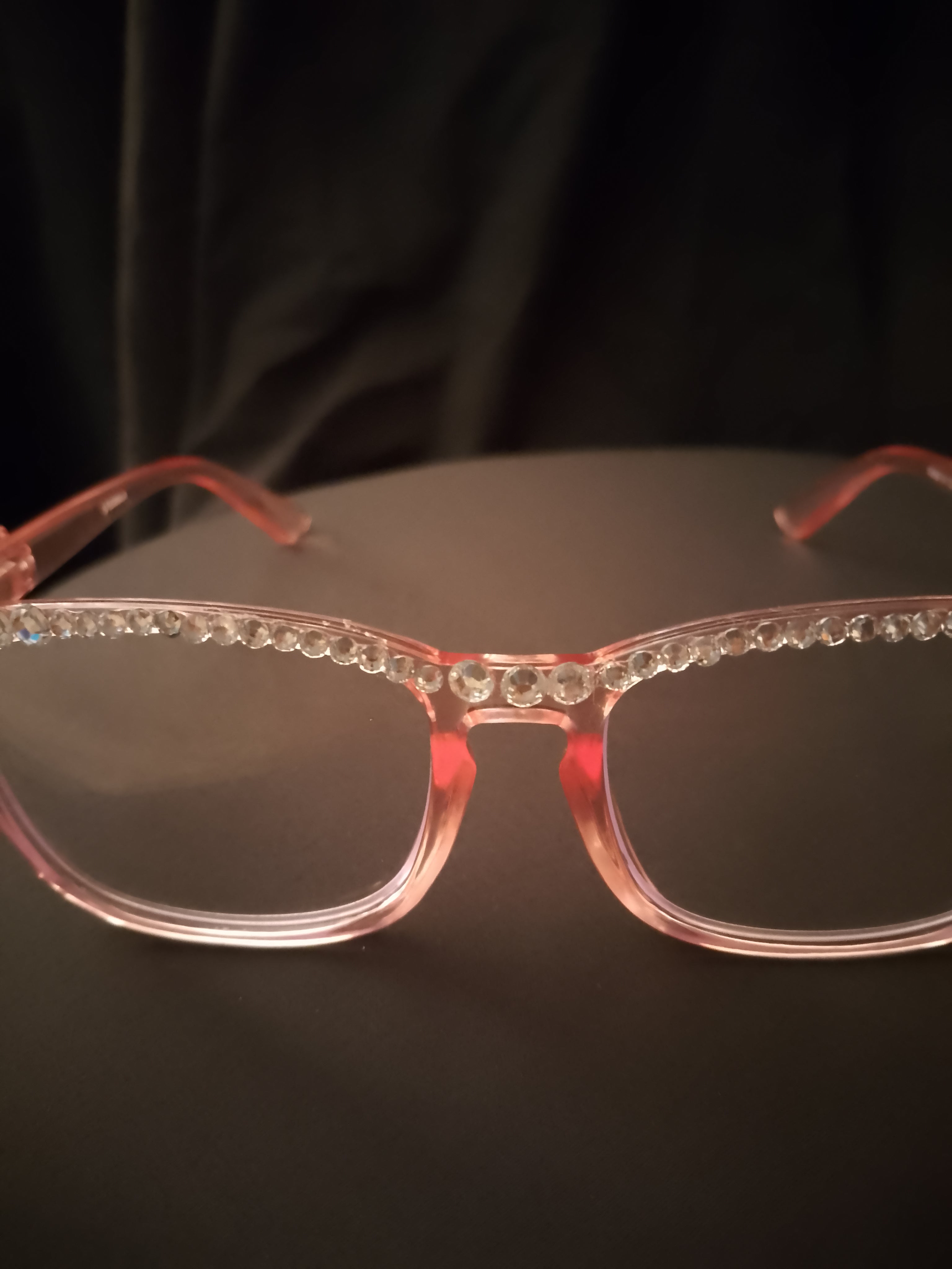 Dewy & Chic Shell Translucent Pink Frame Glasses