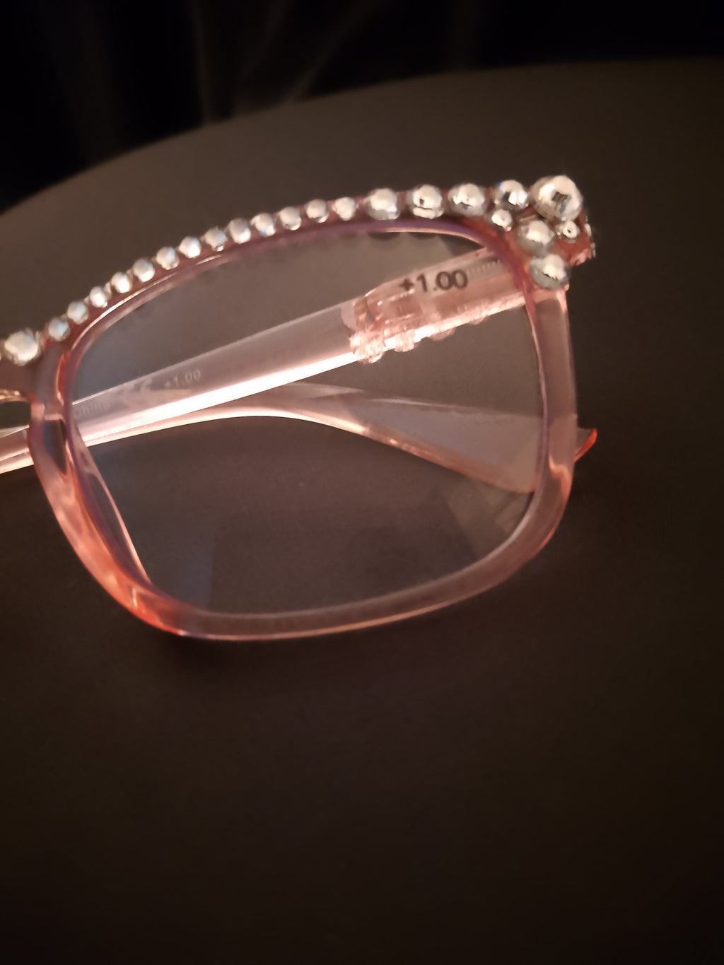 Dewy & Chic Shell Translucent Pink Frame Glasses