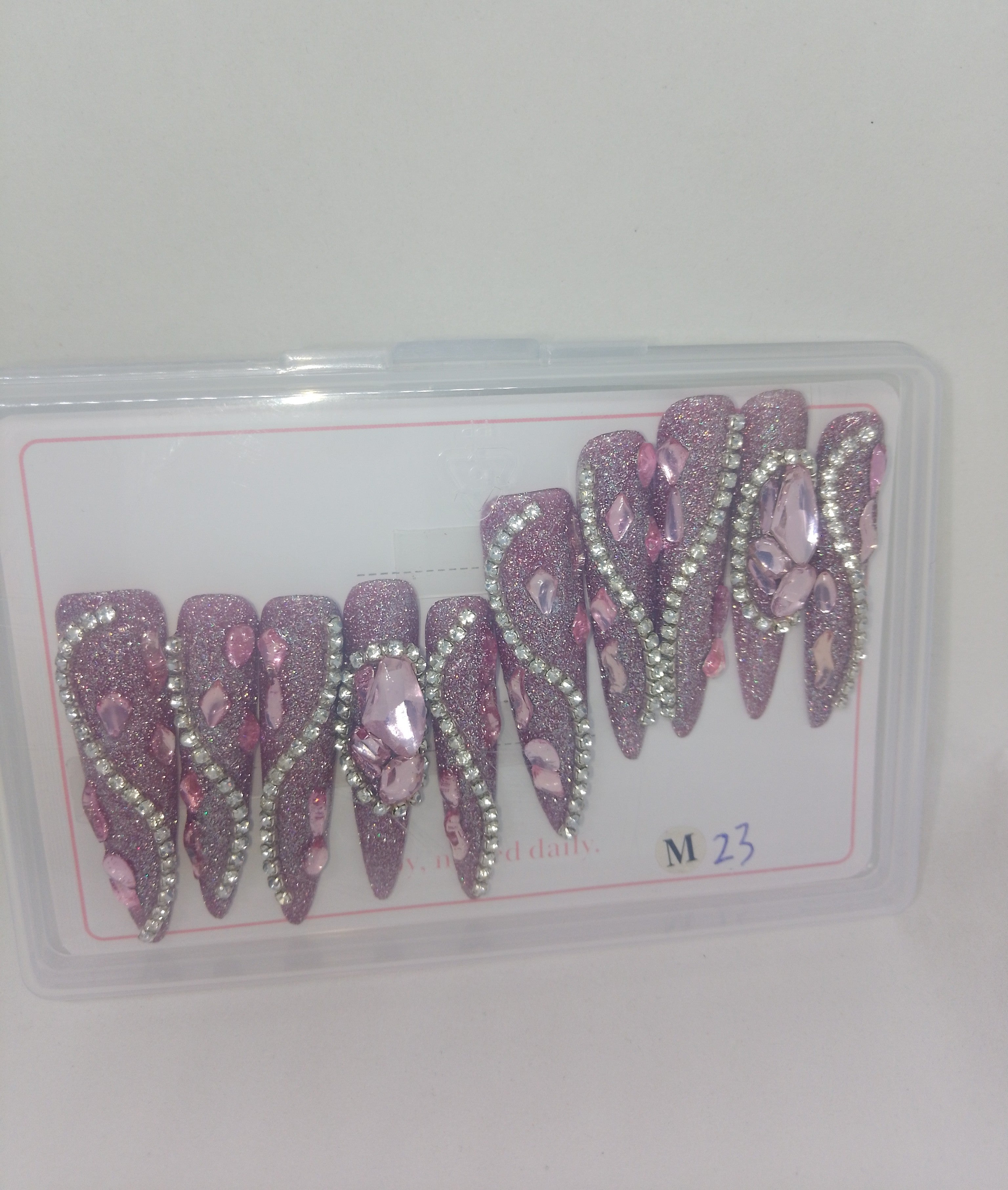 Press On Finger Nails - Style 116