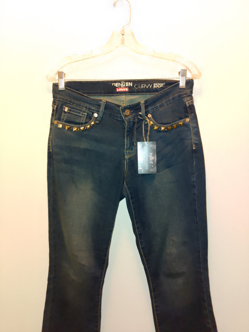 Blueprint Luxury Design Medium Dark Denim Boot Cut Wide Leg Women's Jeans