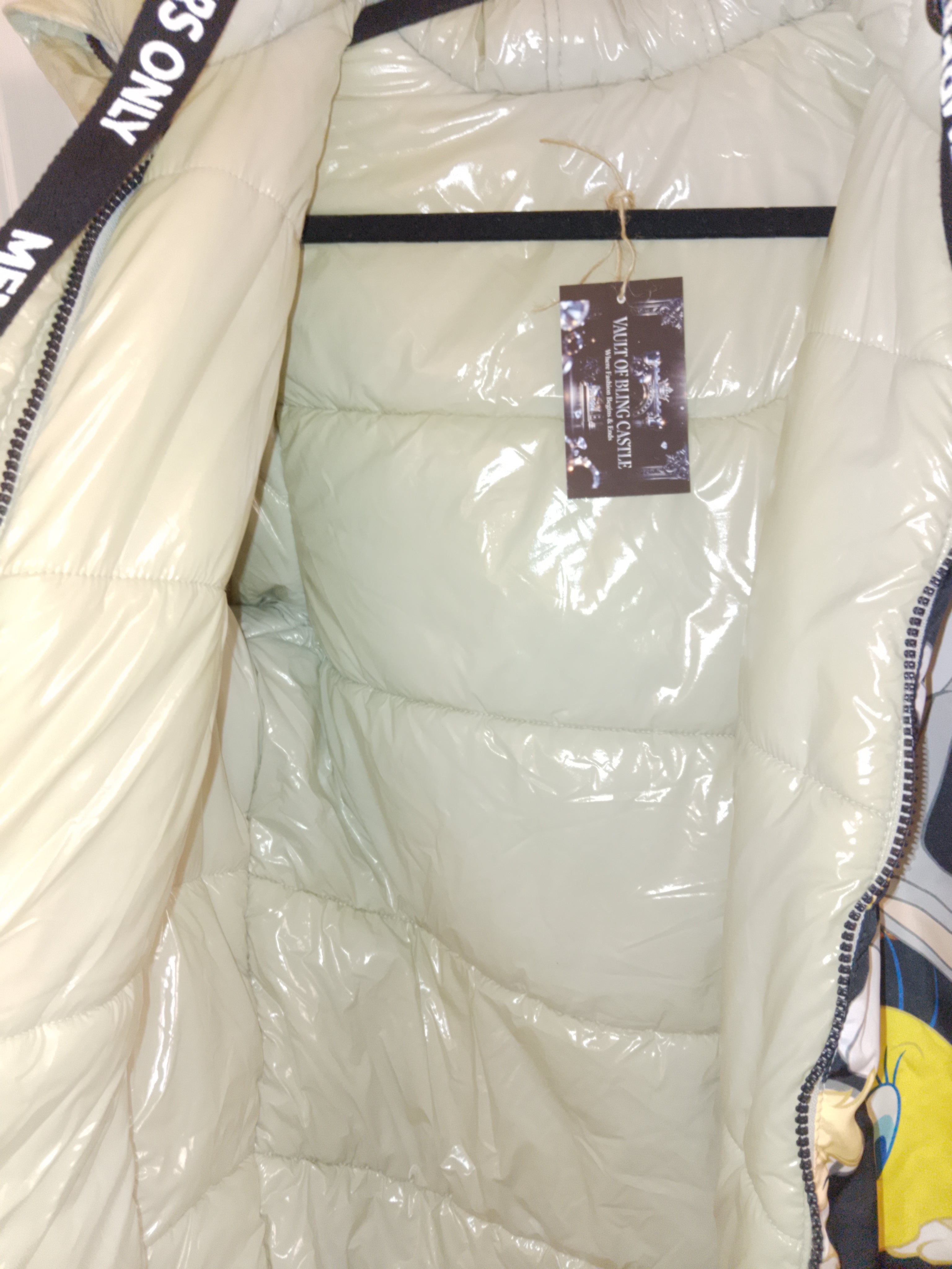 Frost Puffer Cream Irreversible Bubble Universal Coat