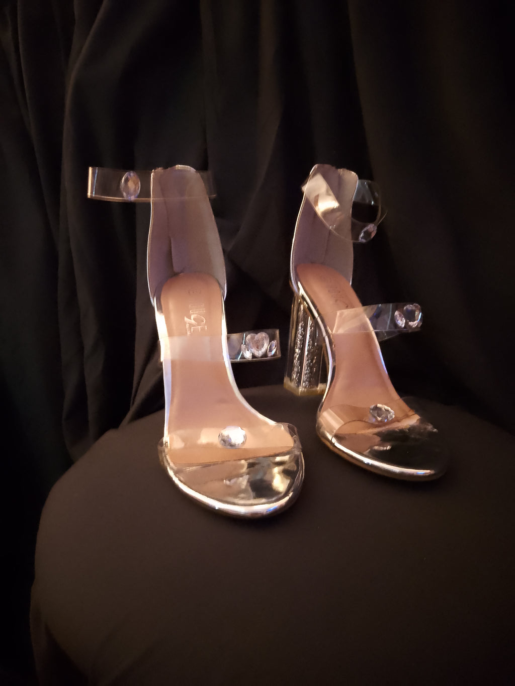 T - Sky Scrapper Silver Lining Women's Stiletto Platinum Heels